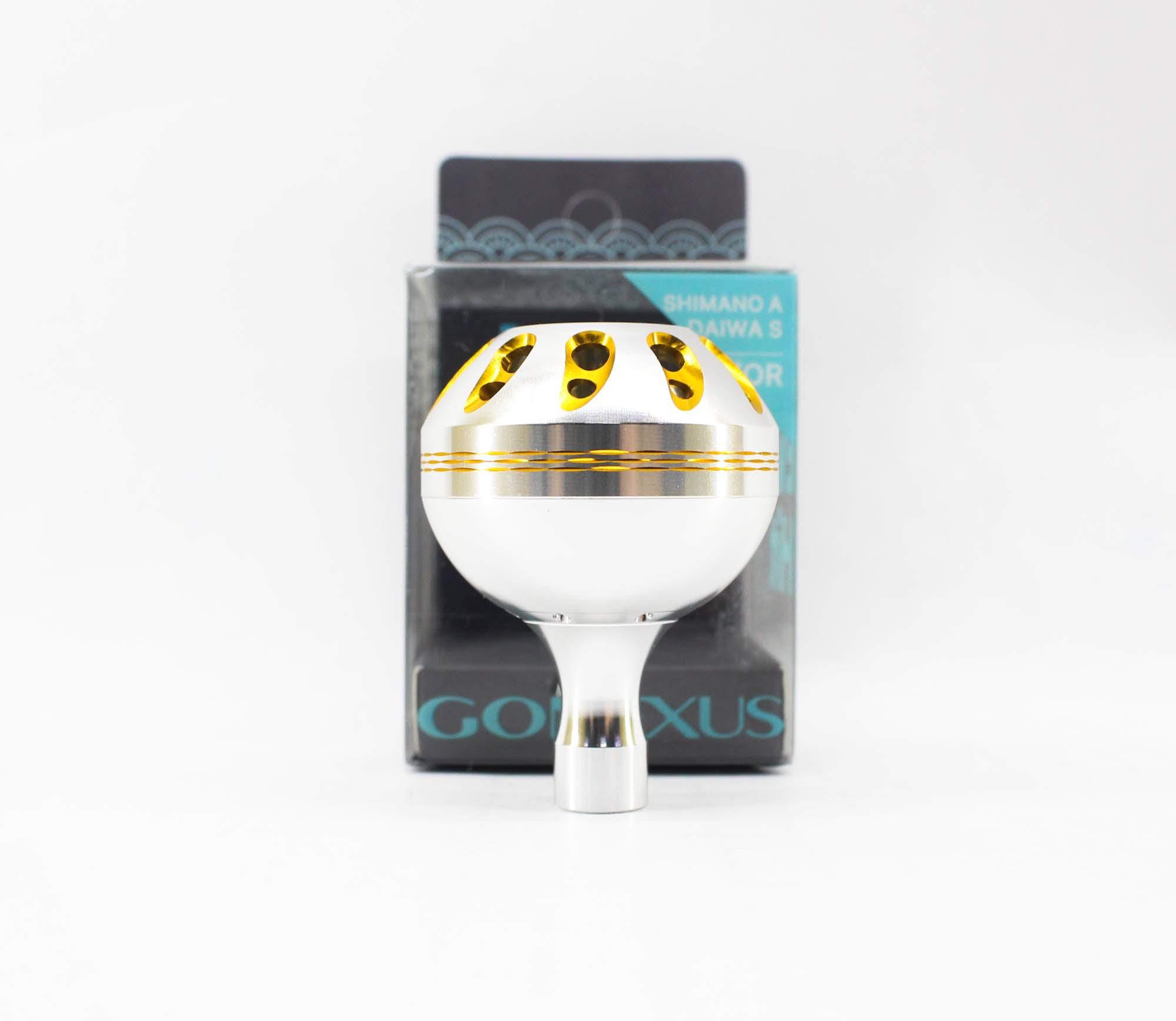 Gomexus A41SRSRGD-G Knob Alu Silver Gold 41mm Shimano A , Daiwa S (1687)