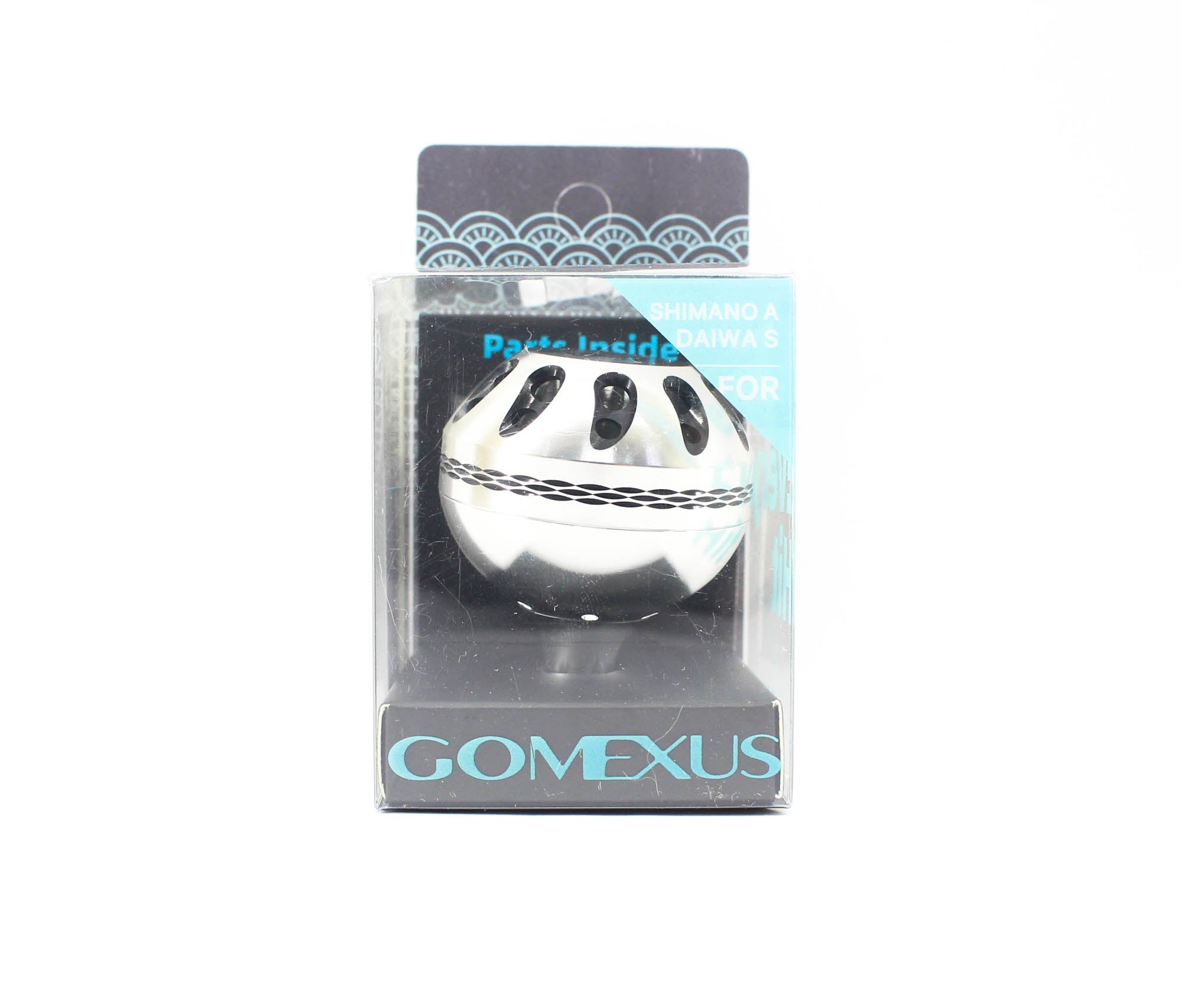 Gomexus A41SRSRBK-G Knob Alu Silver Black 41mm Shimano A , Daiwa S (1731)
