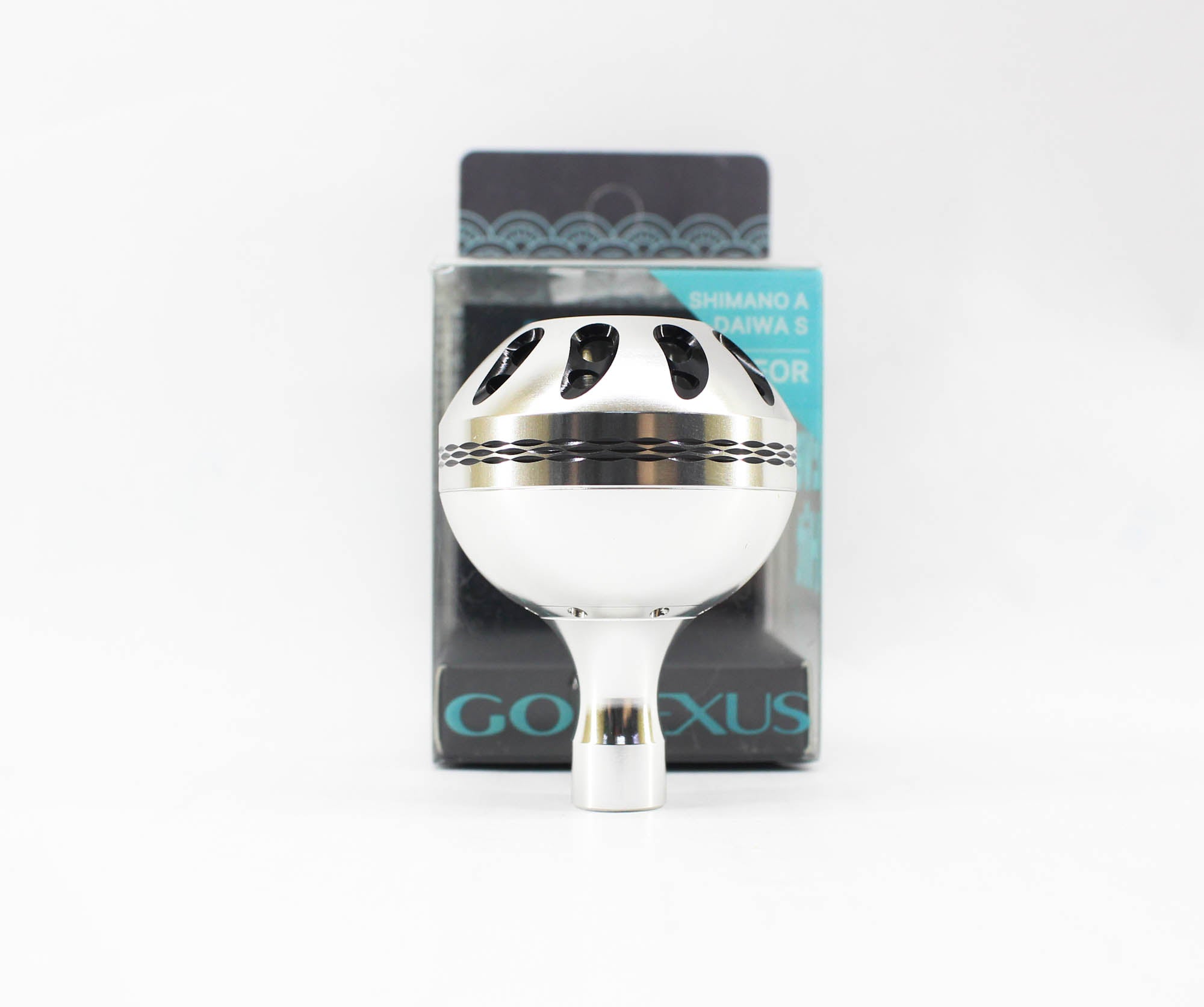 Gomexus A41SRSRBK-G Knob Alu Silver Black 41mm Shimano A , Daiwa S (1731)