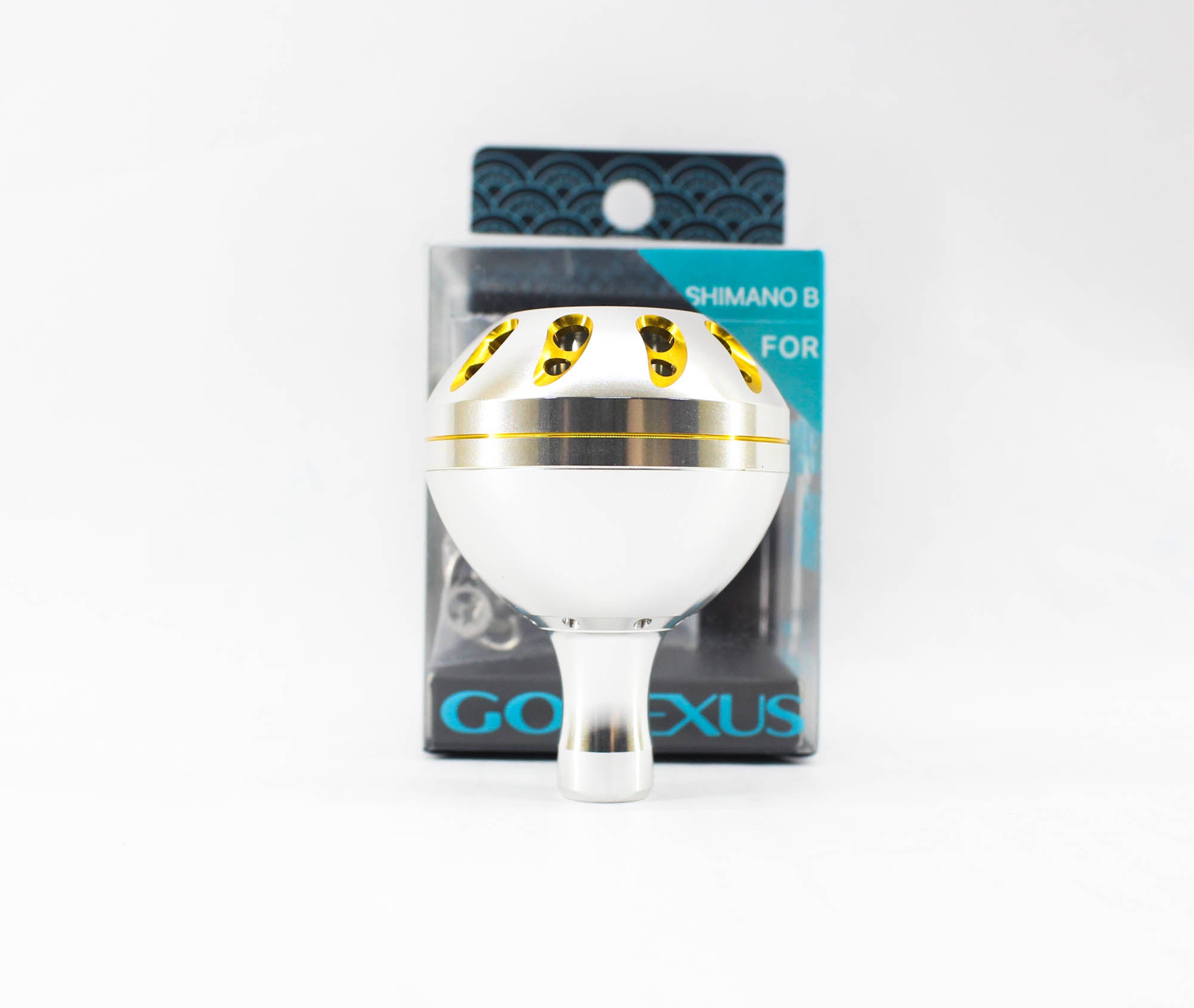 Gomexus B45SRSRGD-G Knob Alu Silver Gold 45mm Shimano B (2042)