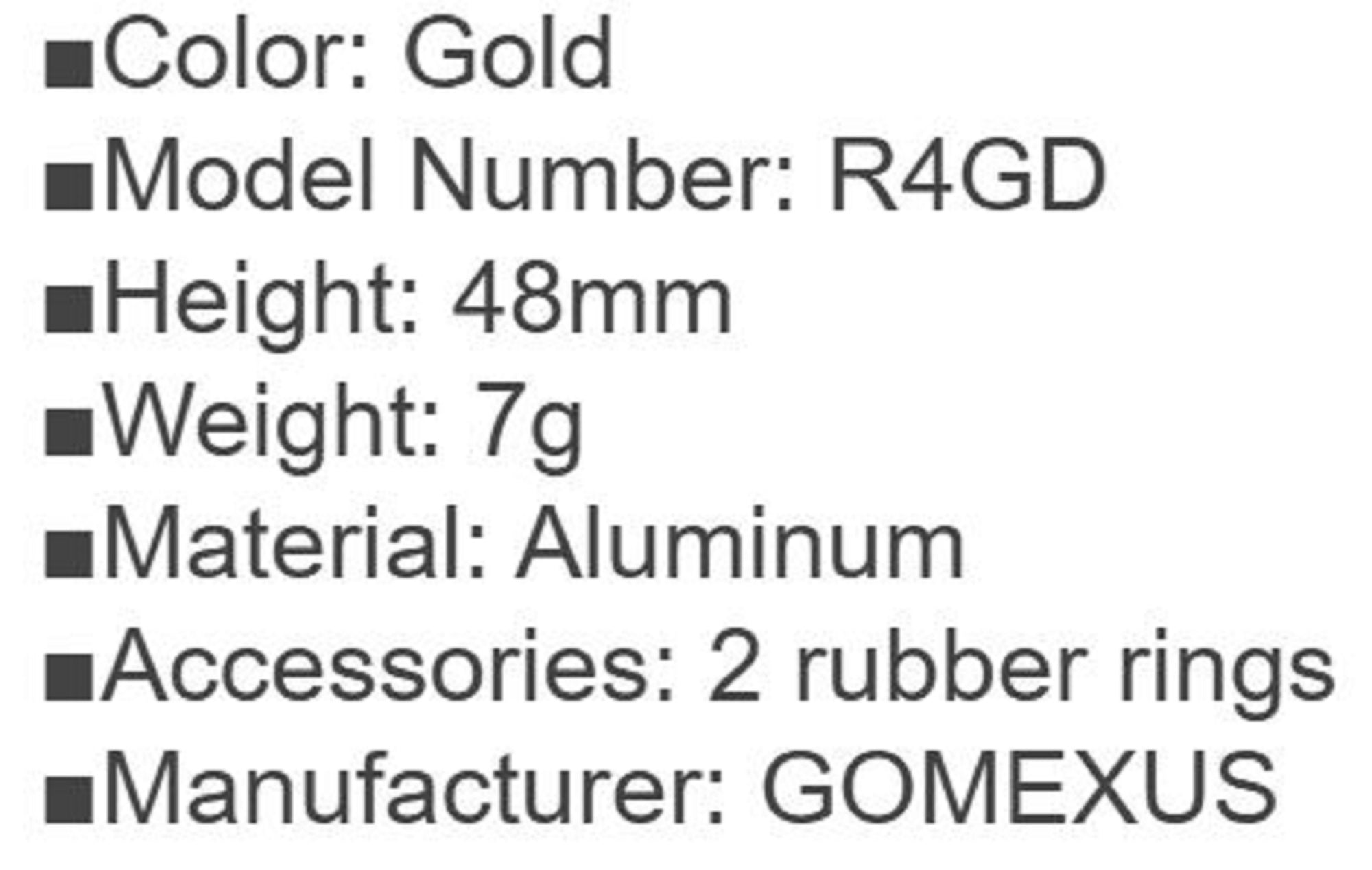 Gomexus R4GD Reel Stand Alu Gold 48mm Shimano Daiwa 2000-5000 (2400)