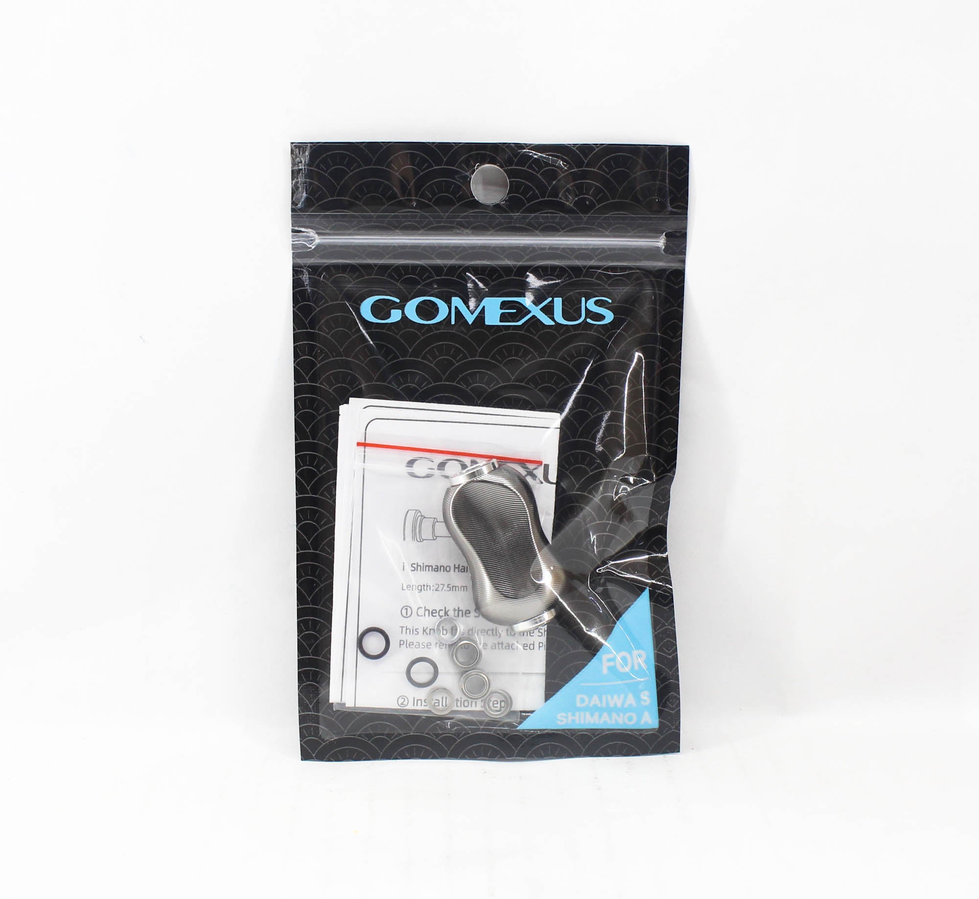Gomexus S22TNSR Knob Alu Silver 22mm Shimano A , Daiwa S (2684)