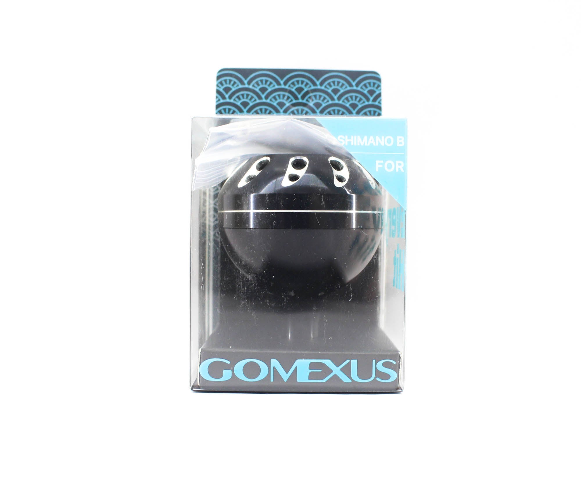 Gomexus B47BKBKSR-G Knob Alu Black Silver 47mm Shimano B (2738)