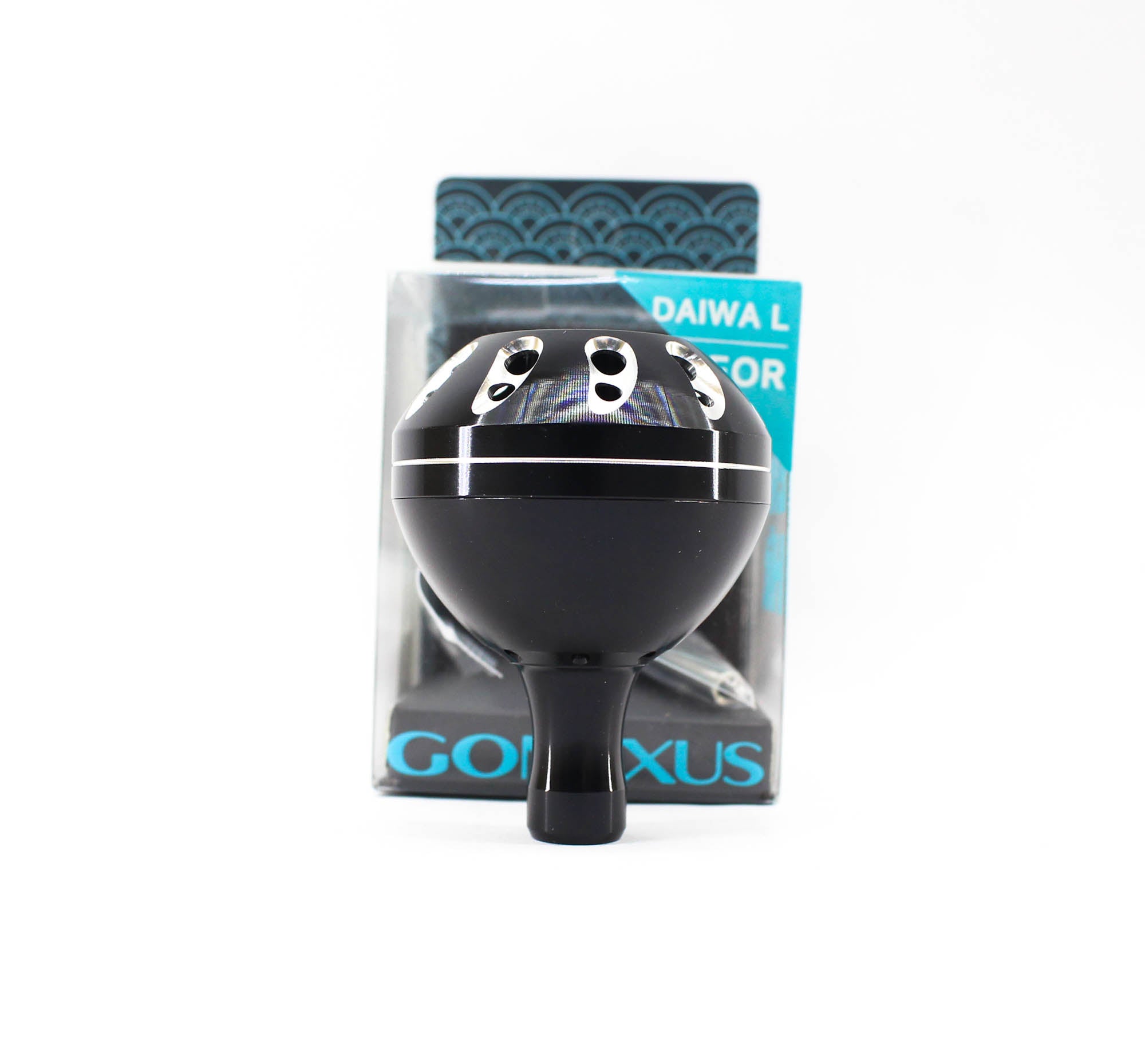 Gomexus D45BKBKSR-G Knob Alu Black Silver 45mm Daiwa L (2745)