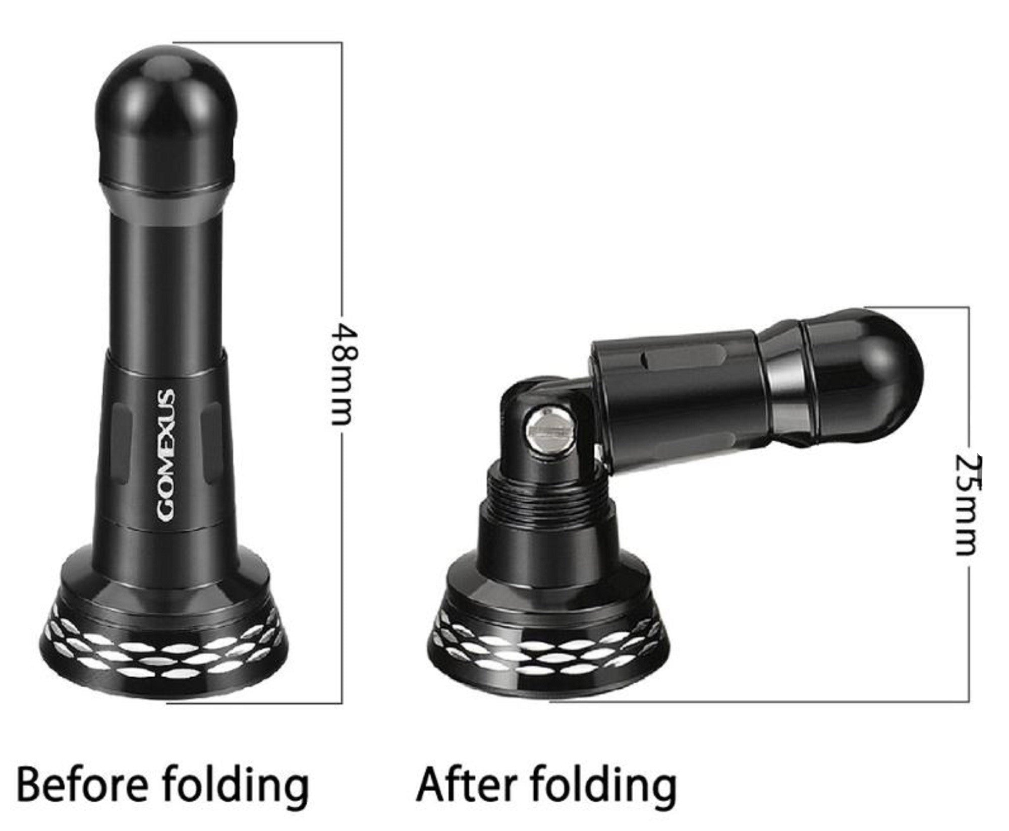 Gomexus R6BK Reel Stand Foldable Alu Black 48mm S/D 2000-5000 (3261)