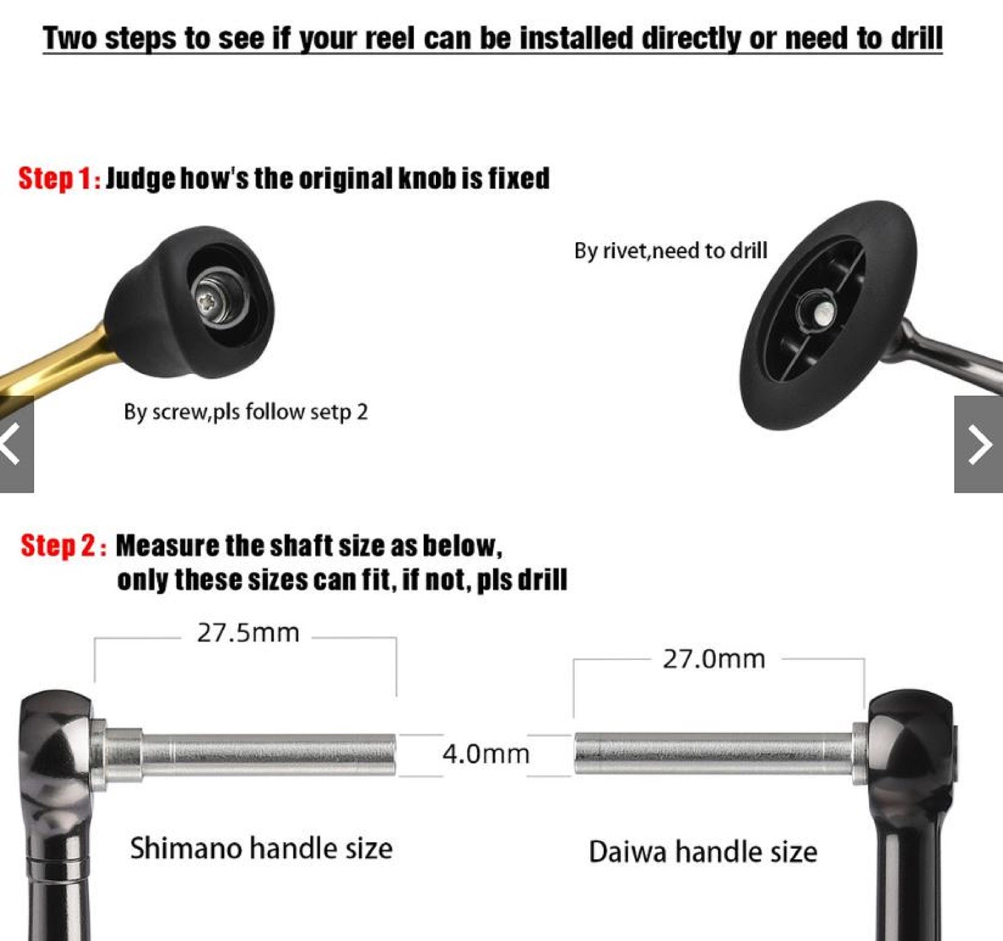 Gomexus S20BKBK Knob TPE Black Clear 22mm Shimano A , Daiwa S (3919)