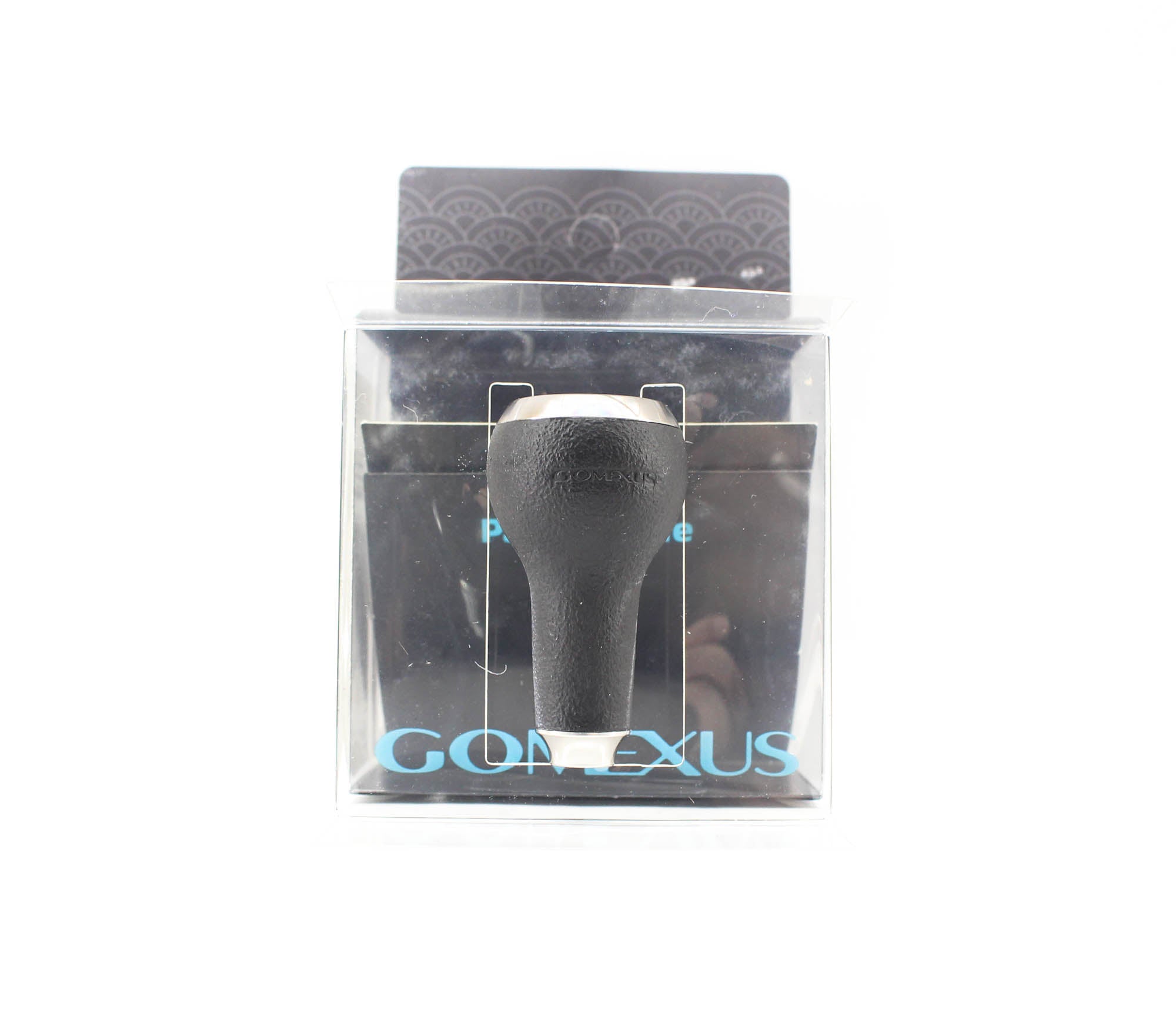 Gomexus A27BKTNBK Knob TPE Black Silver 27mm Shimano A , Daiwa S (4671)