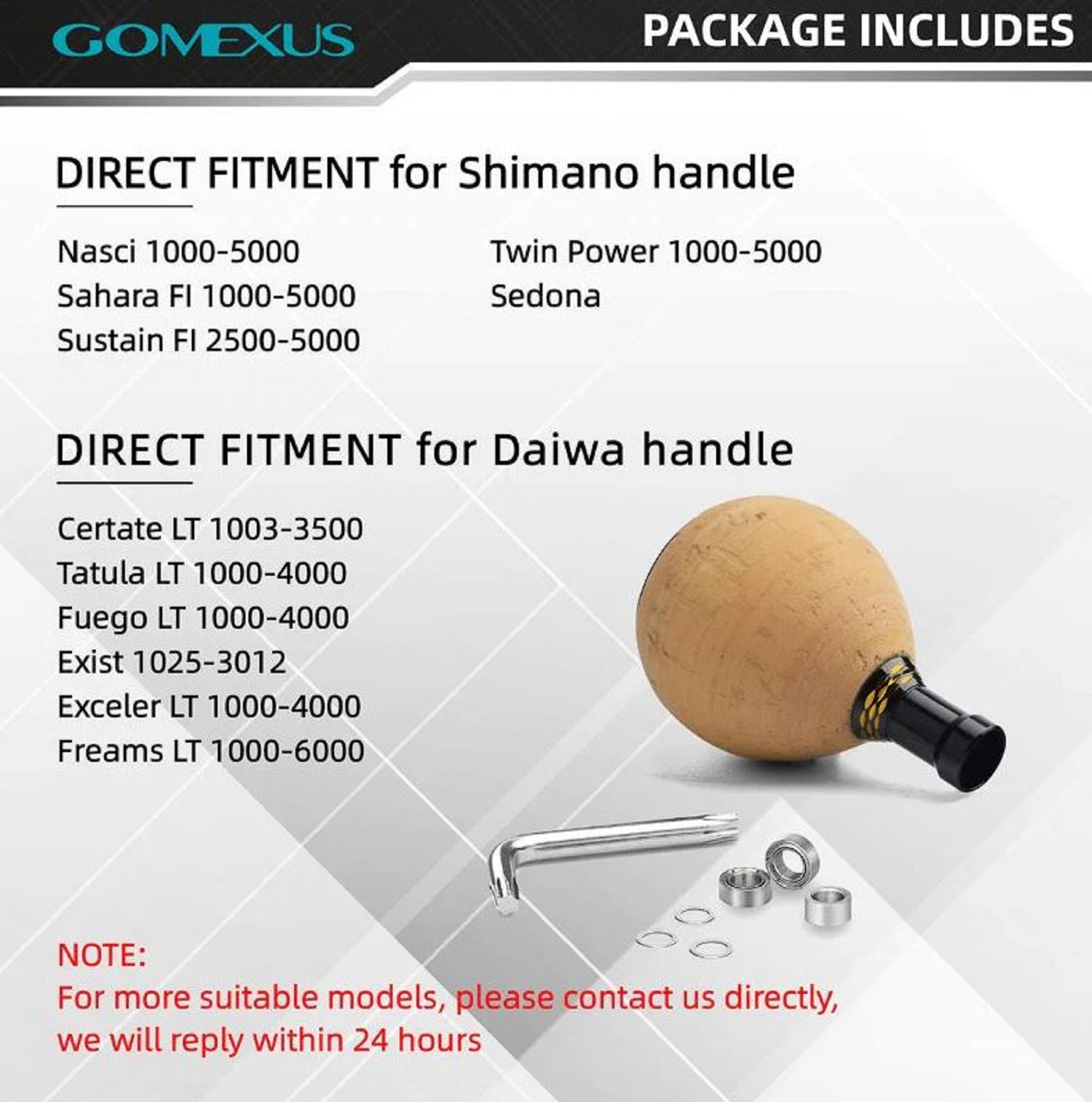 Gomexus CA38BKGD Knob Cork Alu Black Gold 38mm Shimano A , Daiwa S (4749)
