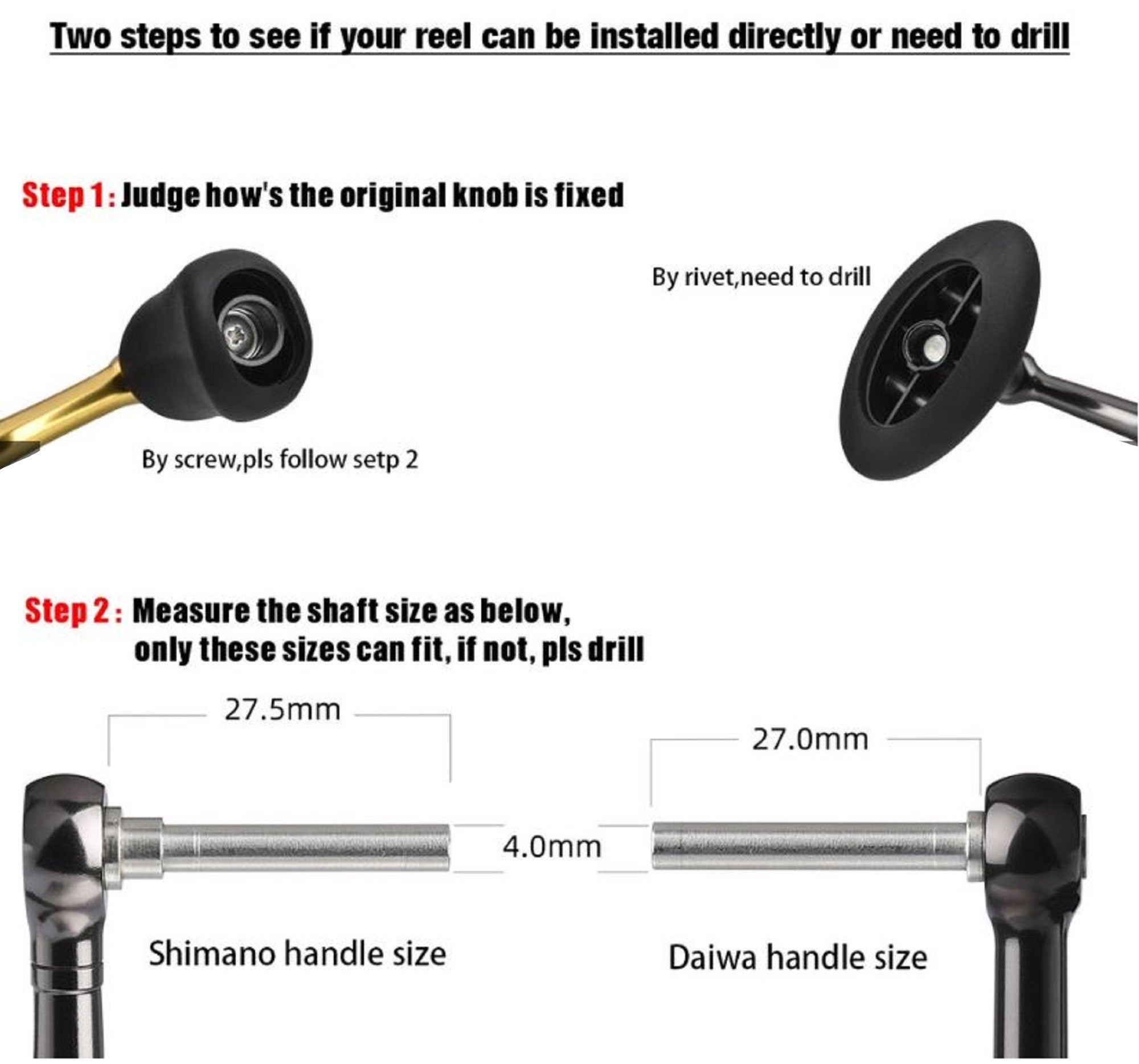 Gomexus AS30BKRD Knob Alu Black Red 30mm Shimano A , Daiwa S (4855)