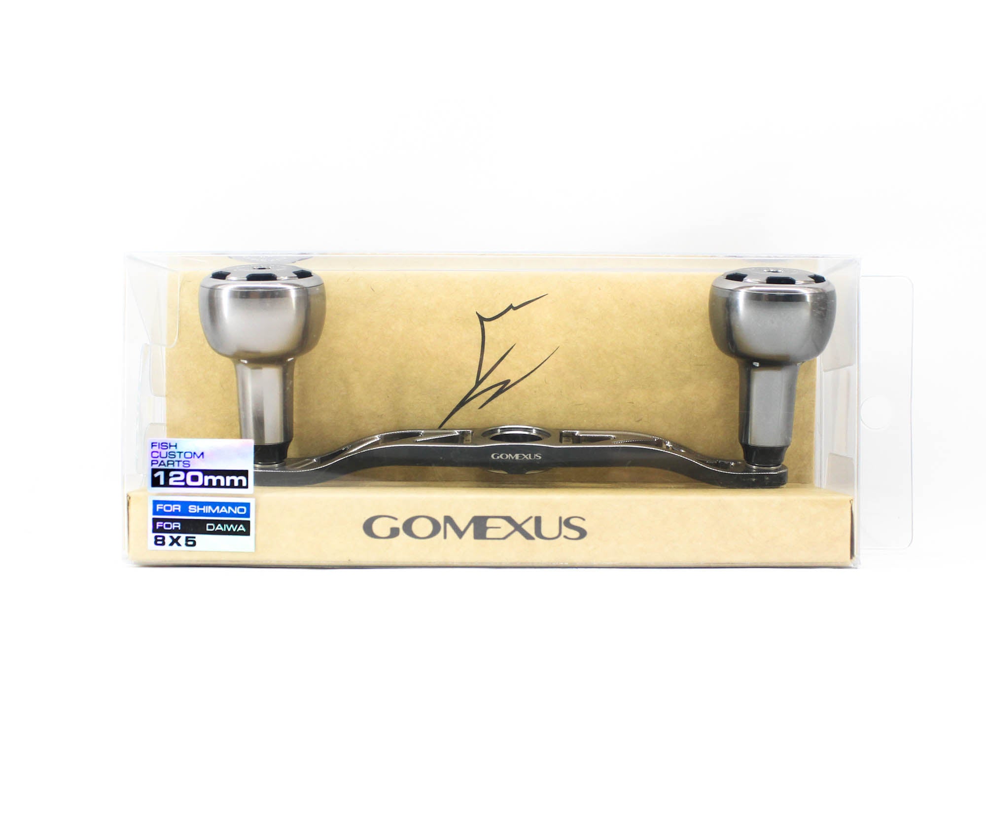 Gomexus BD120HAS30TNBK2 Handle Alu Silver 120mm 8x5mm Shimano Daiwa (4985)