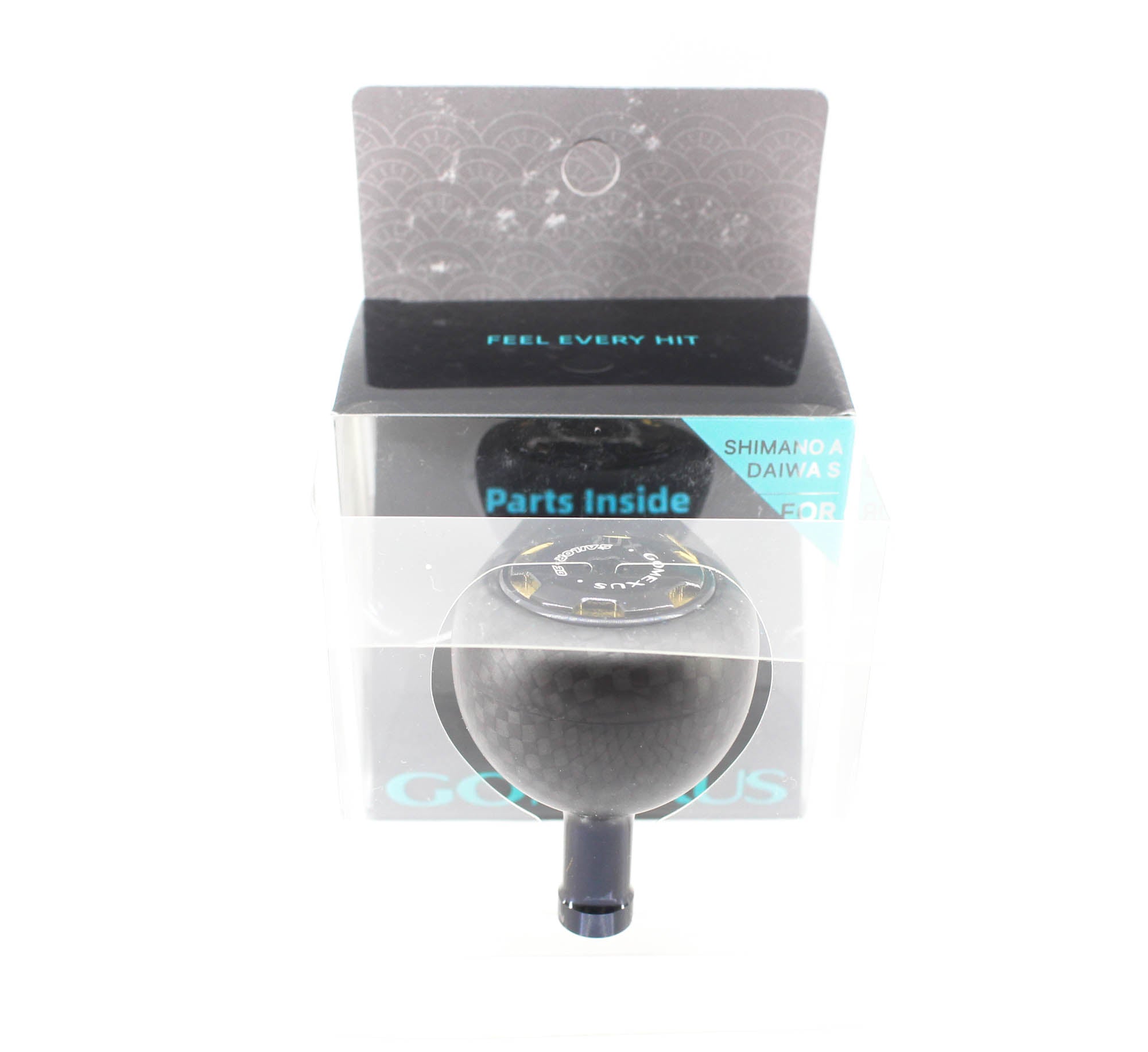 Gomexus FA38BKGD Knob Carbon Alu Black Gold 38mm Shimano A , Daiwa S (5234)