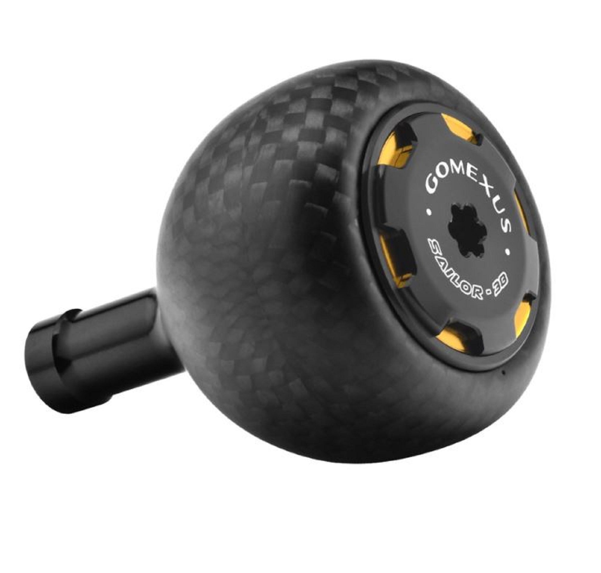 Gomexus FA38BKGD Knob Carbon Alu Black Gold 38mm Shimano A , Daiwa S (5234)
