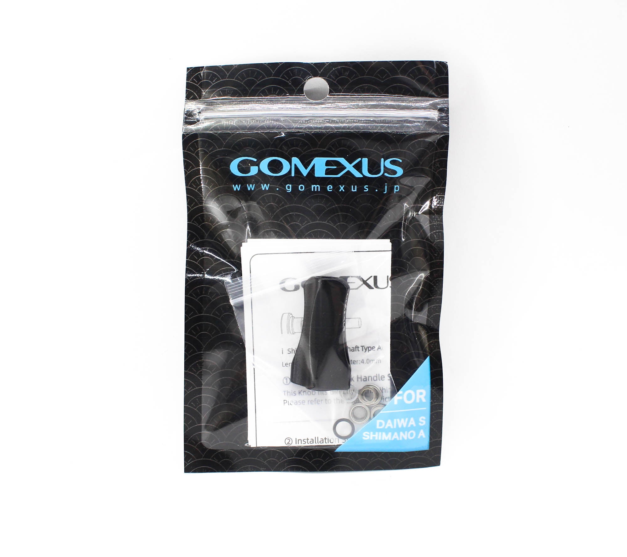 Gomexus S21BK Knob Alu Black 21mm Shimano A , Daiwa S (6675)