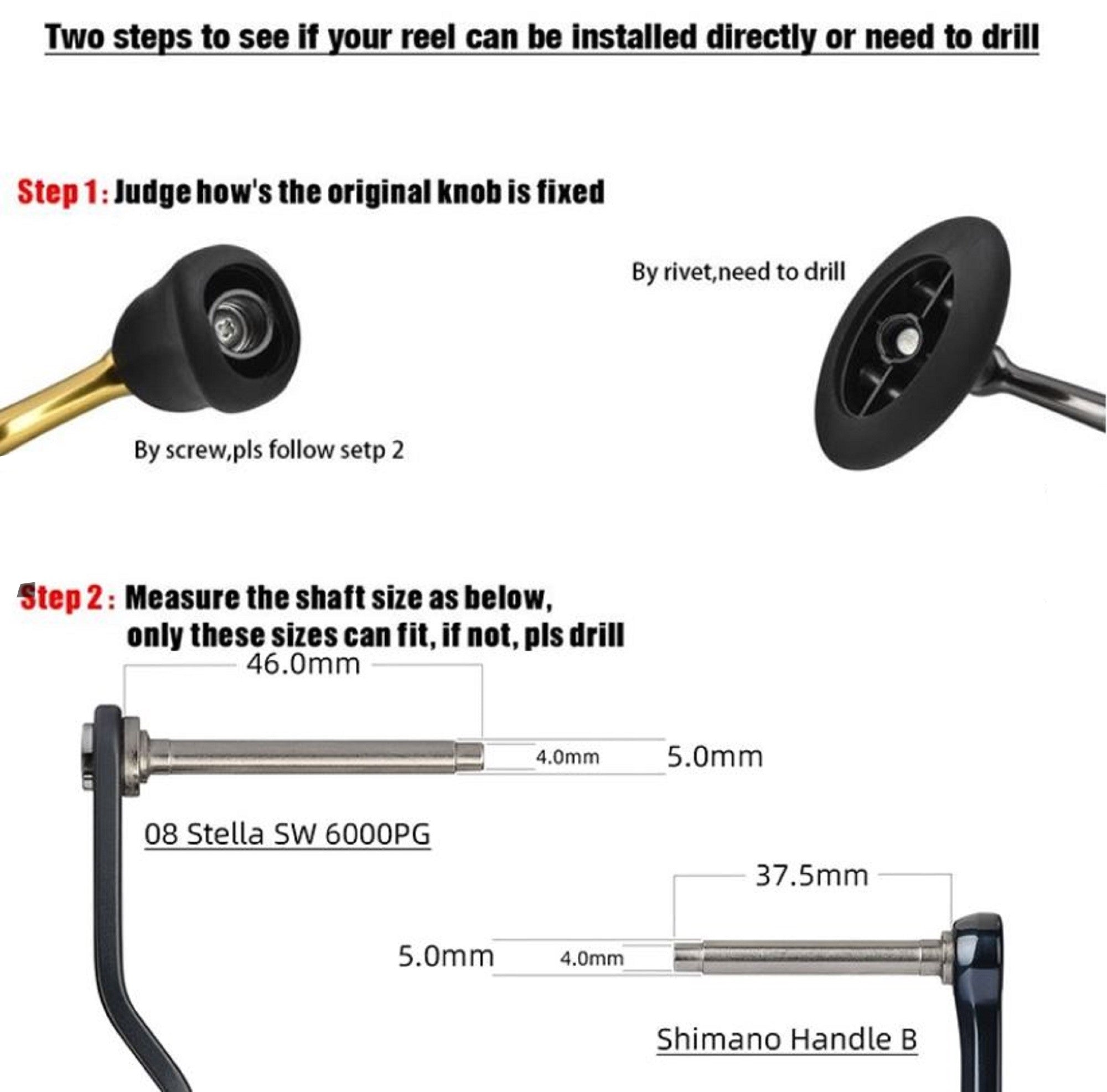 Gomexus S21BK Knob Alu Black 21mm Shimano A , Daiwa S (6675)