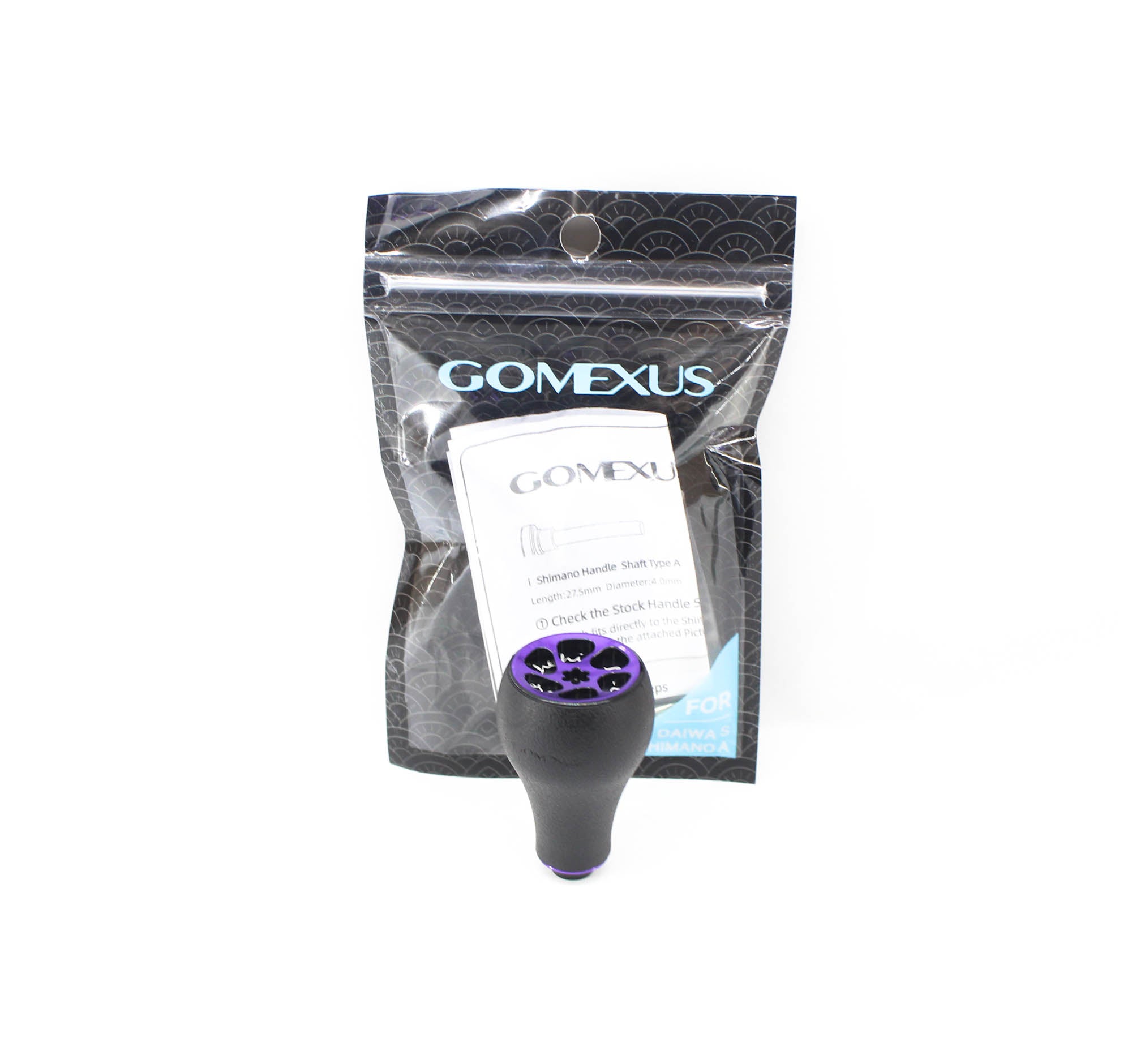Gomexus TPE30BKPLBK Knob TPE 30mm Shimano A , Daiwa S (6731)