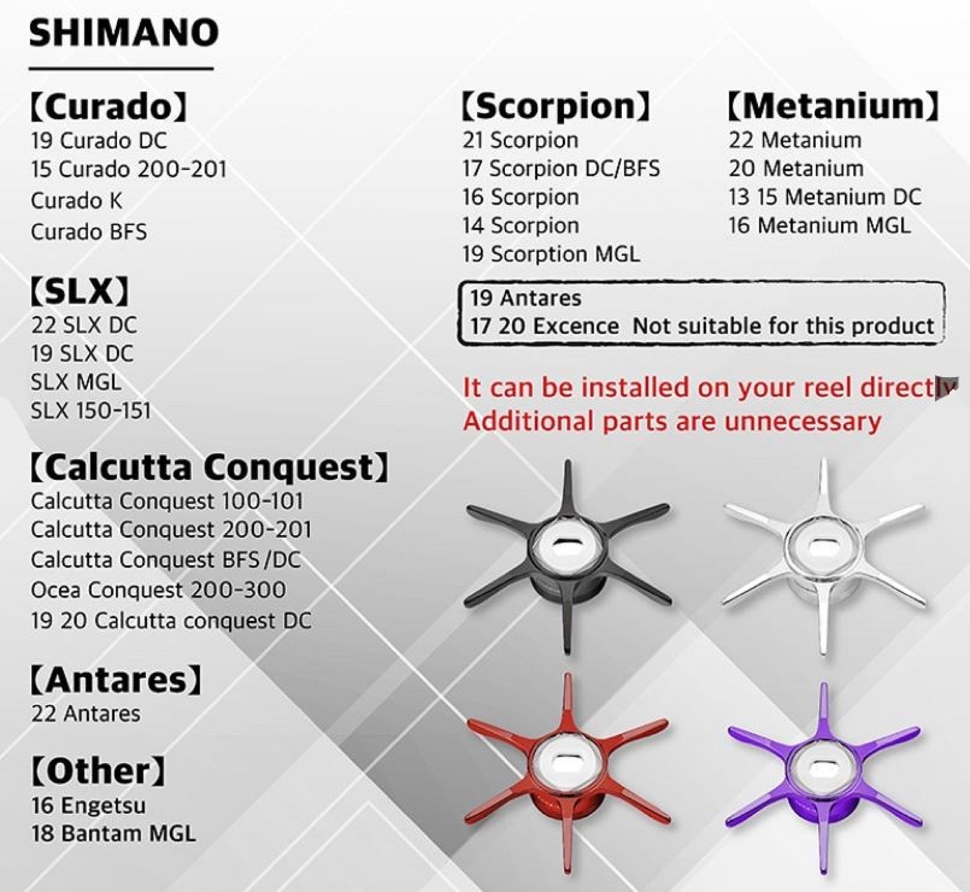 Gomexus STD6PL Star Drag Purple Daiwa (7030)