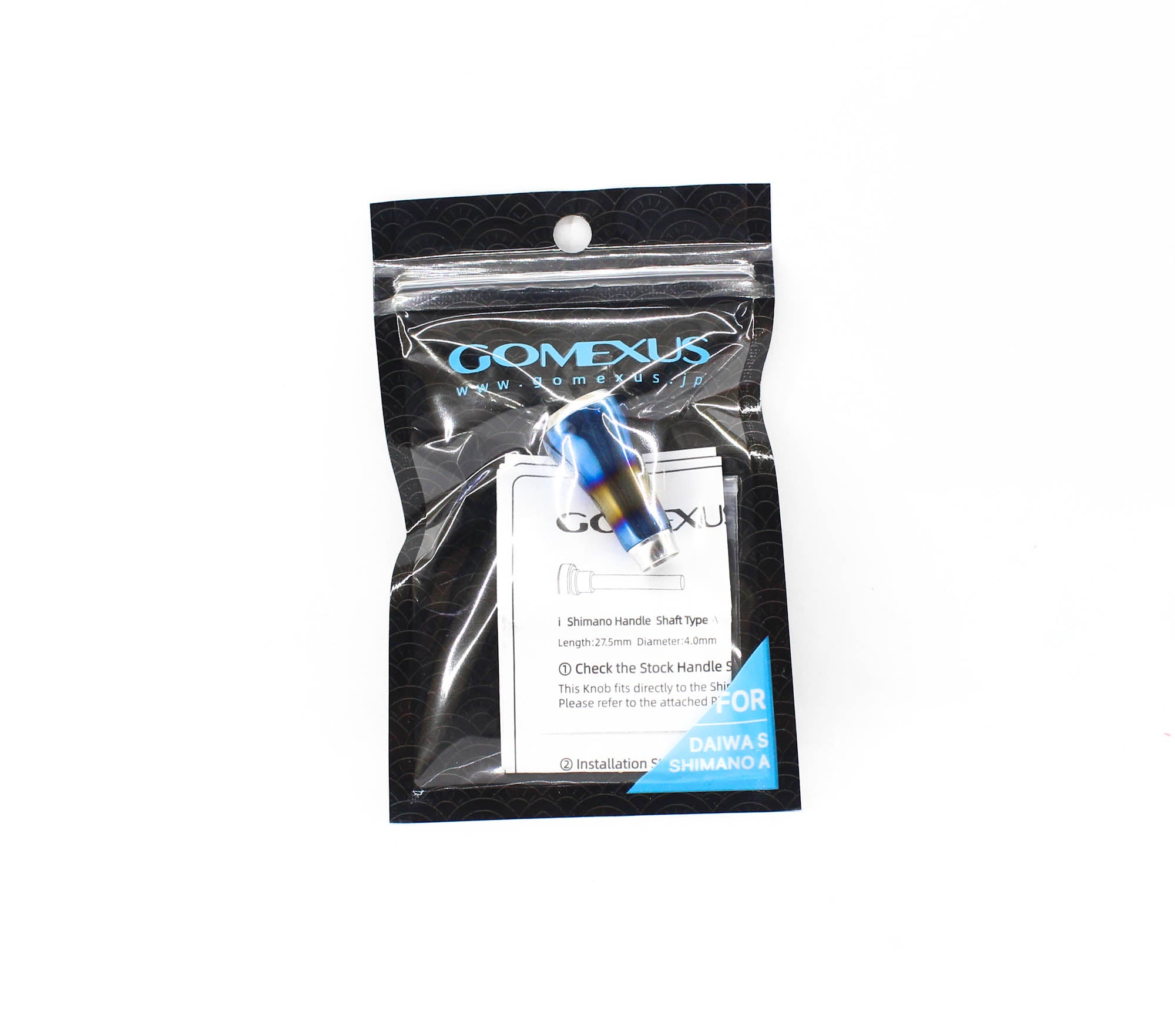 Gomexus T20SJSR Knob Titanium Flame Galaxy 20mm Shimano A , Daiwa S (7818)