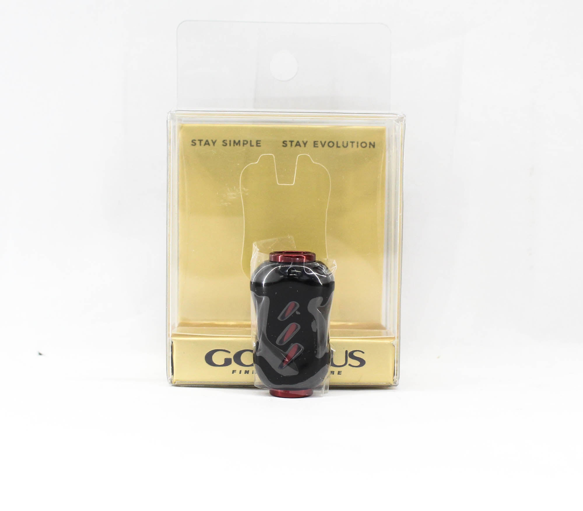 Gomexus T22BKRD Knob Titanium Black Red 22mm Shimano A , Daiwa S (7856)