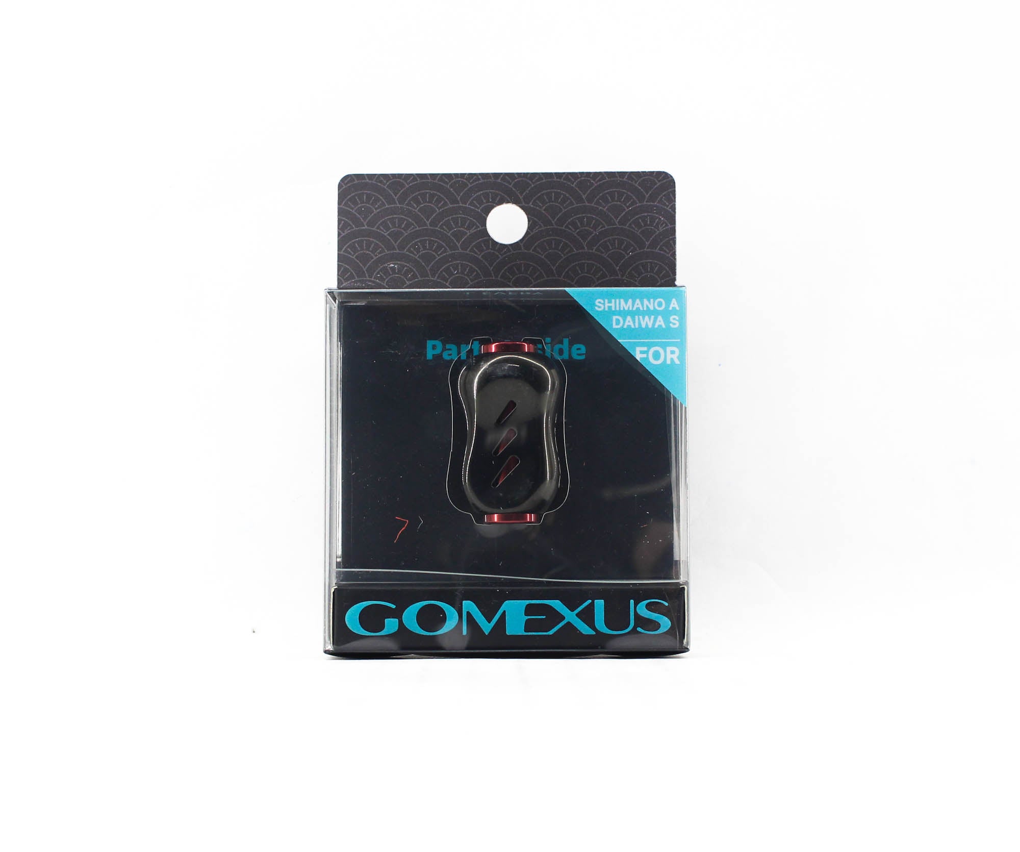 Gomexus T22BKRD Knob Titanium Black Red 22mm Shimano A , Daiwa S (7924)