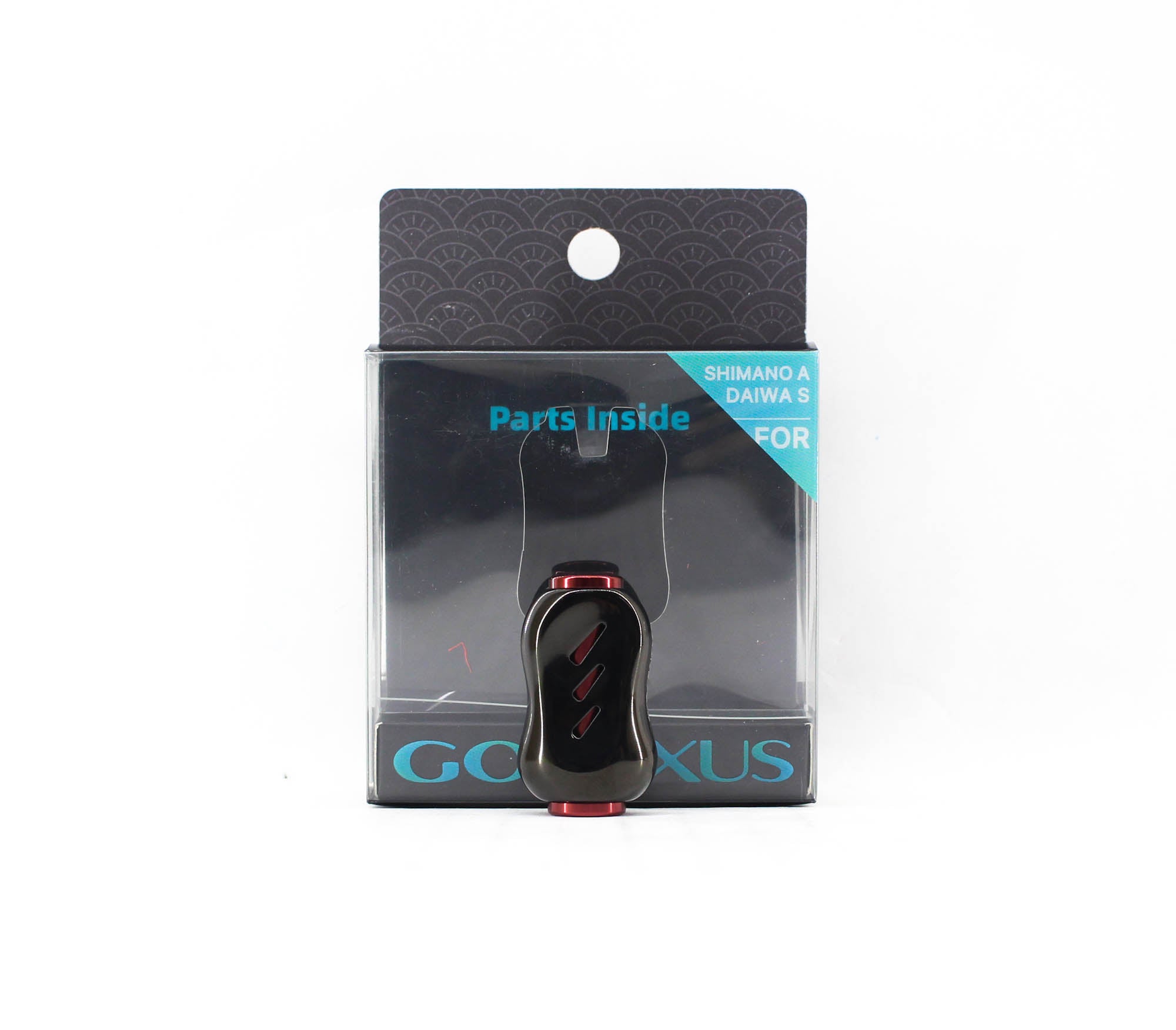 Gomexus T22BKRD Knob Titanium Black Red 22mm Shimano A , Daiwa S (7924)