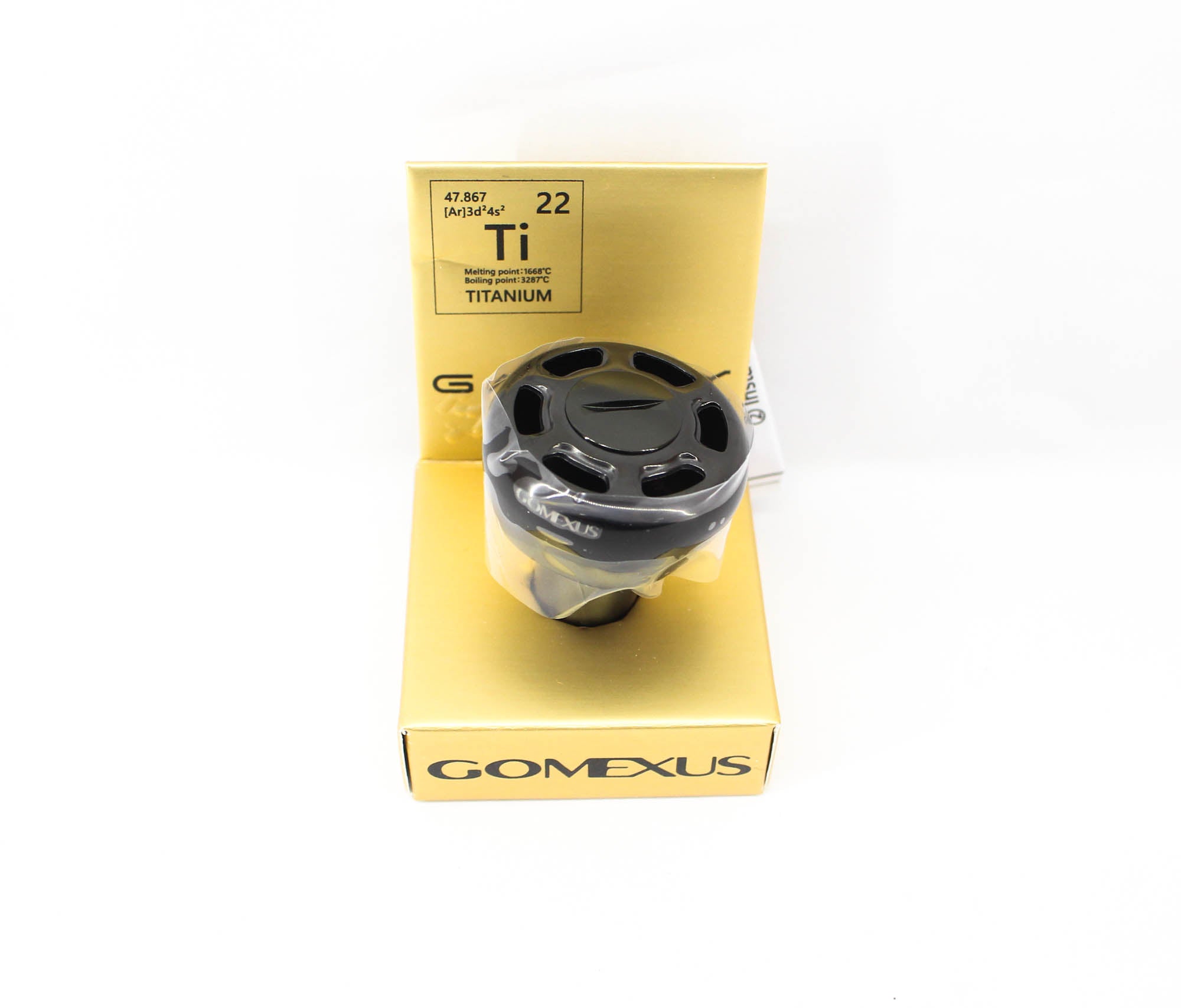 Gomexus TA30BKBK Knob Titanium Black 30mm Shimano A , Daiwa S (8518)