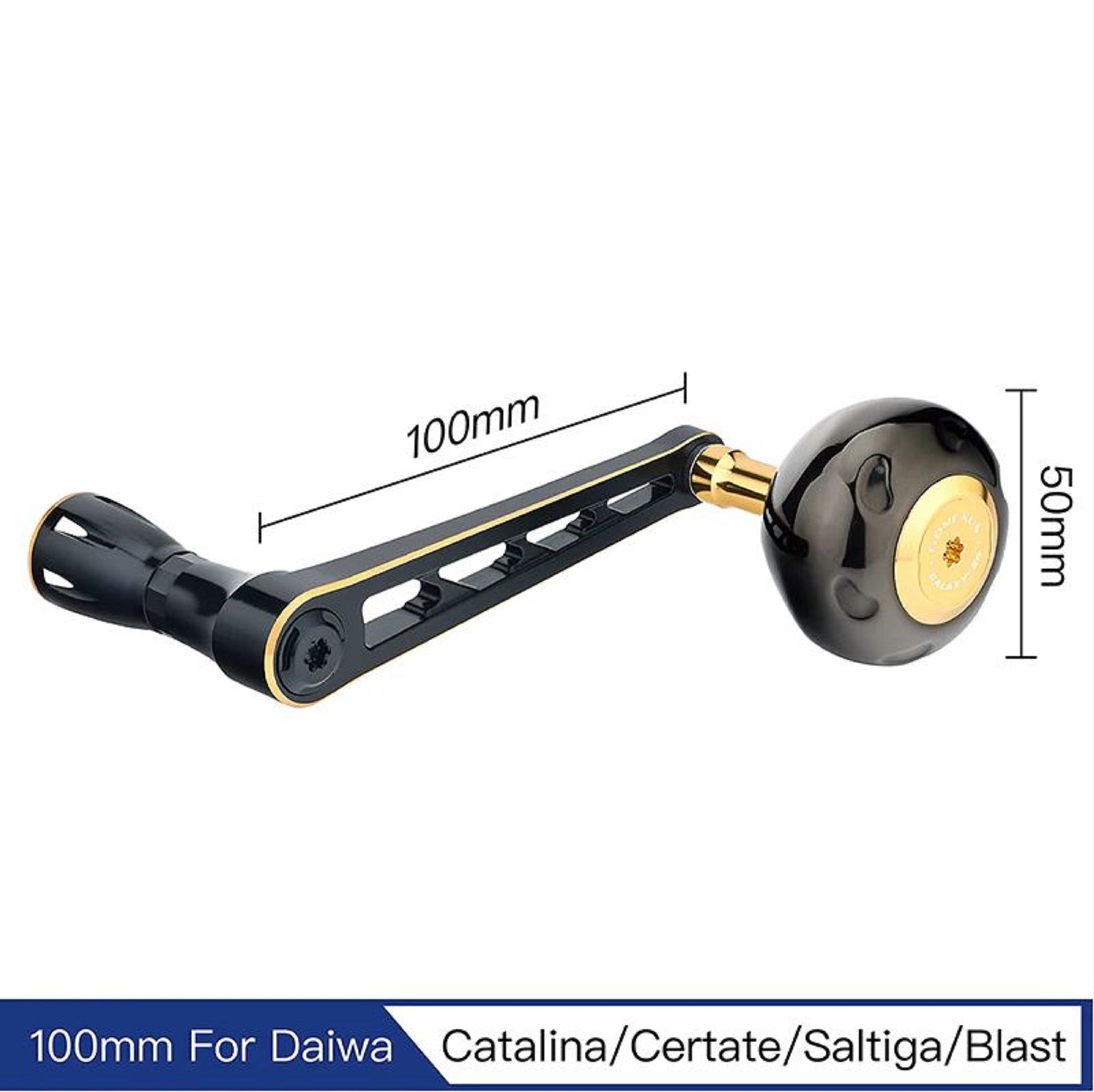 Gomexus LMY100-TB50BKGD-D Handle Spinning Alu Black 100mm Daiwa (8532)
