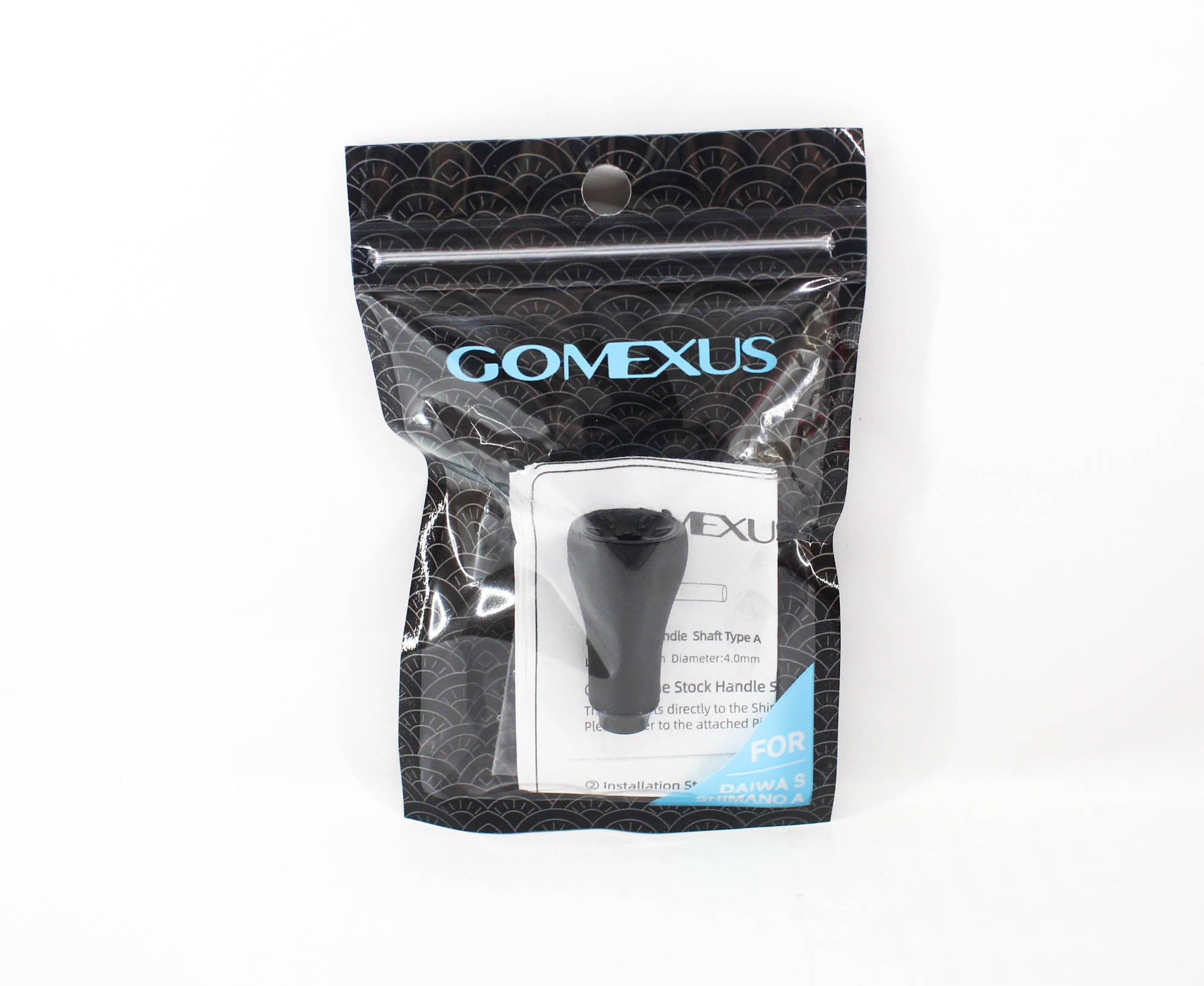 Gomexus TPE20BKBKBK Knob TPE Black 38mm Shimano A , Daiwa S (9256)