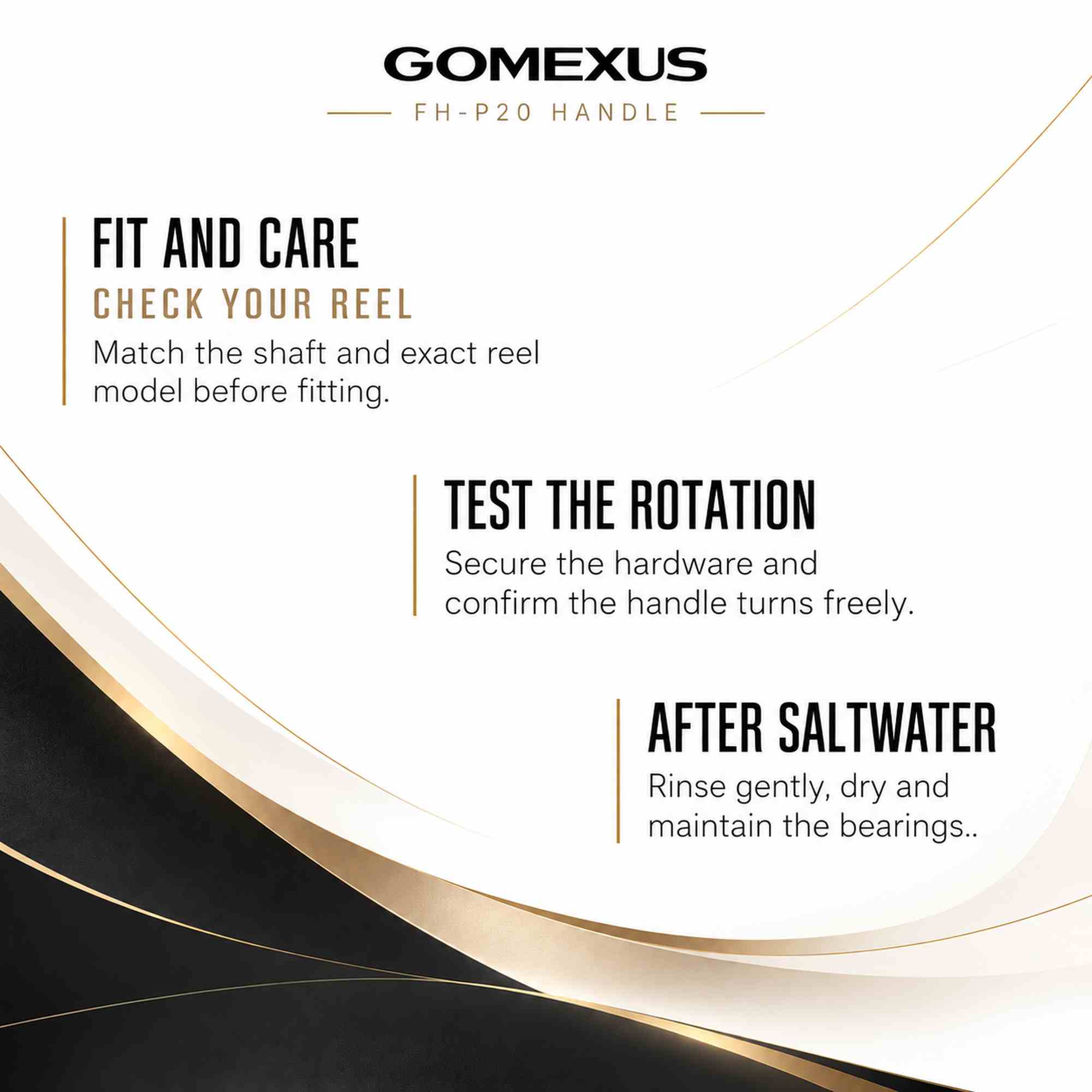Gomexus H1B95F20PBKBK Handle TPE 95mm 7x4mm Shimano (9720)
