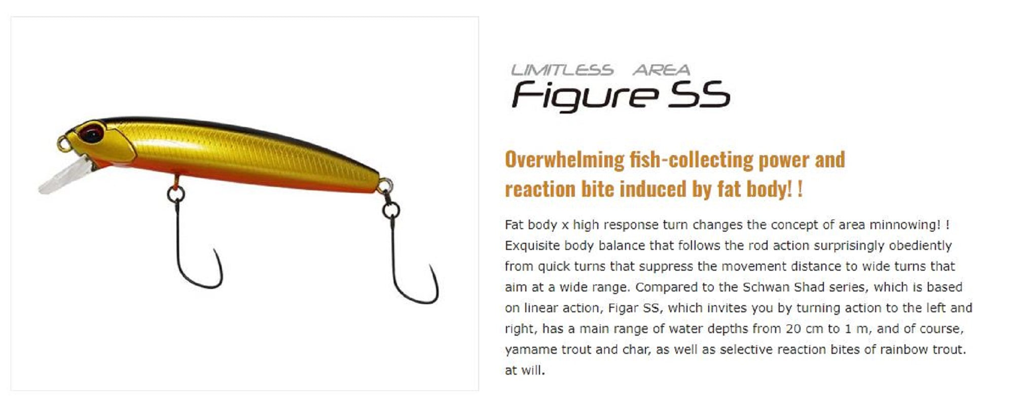 Valkein Figure SS 63mm 4.6 grams Slow Sinking Lure M171 (7038)