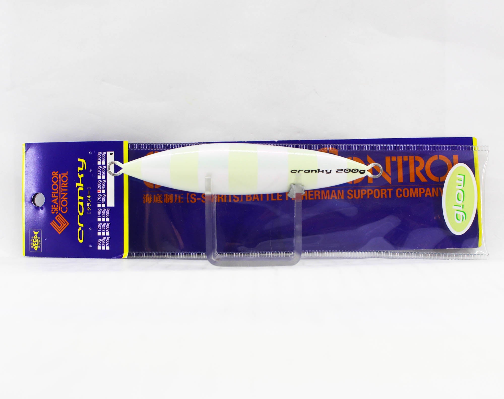 Seafloor Control Metal Jig Cranky 200 grams Titan RPZ Glow (4613)