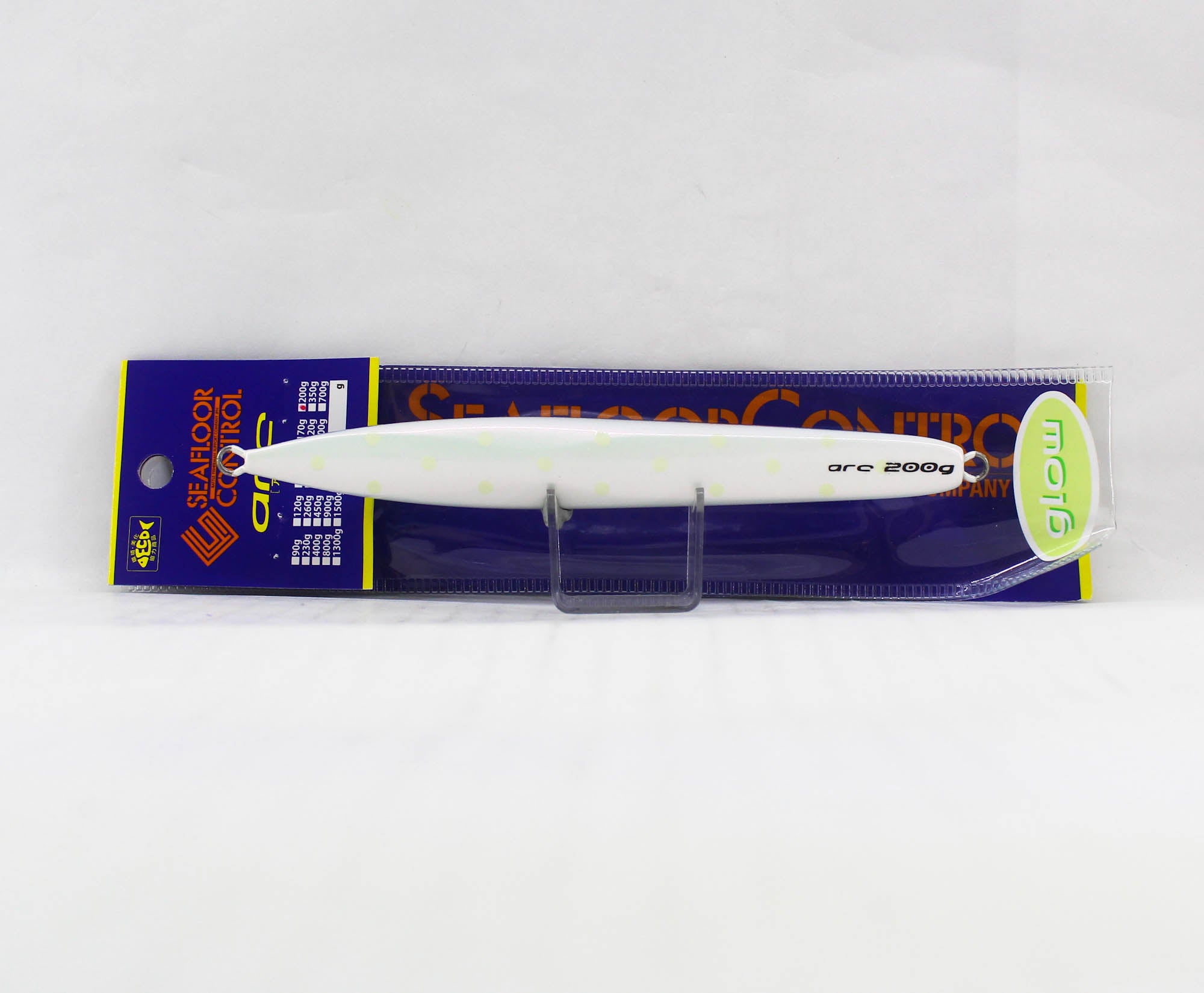 Seafloor Control Metal Jig Arc 200 grams Titan Red Pearl Dot Glow (5610)