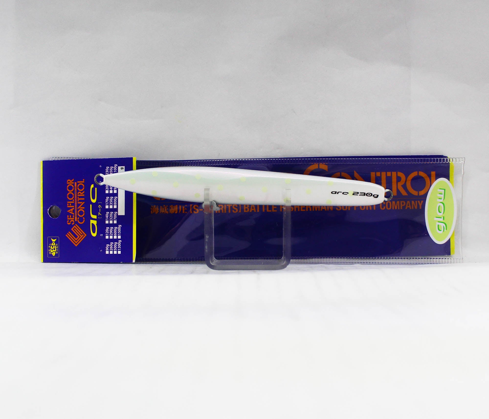 Seafloor Control Metal Jig Arc 230 grams Titan Red Pearl Dot Glow (5627)