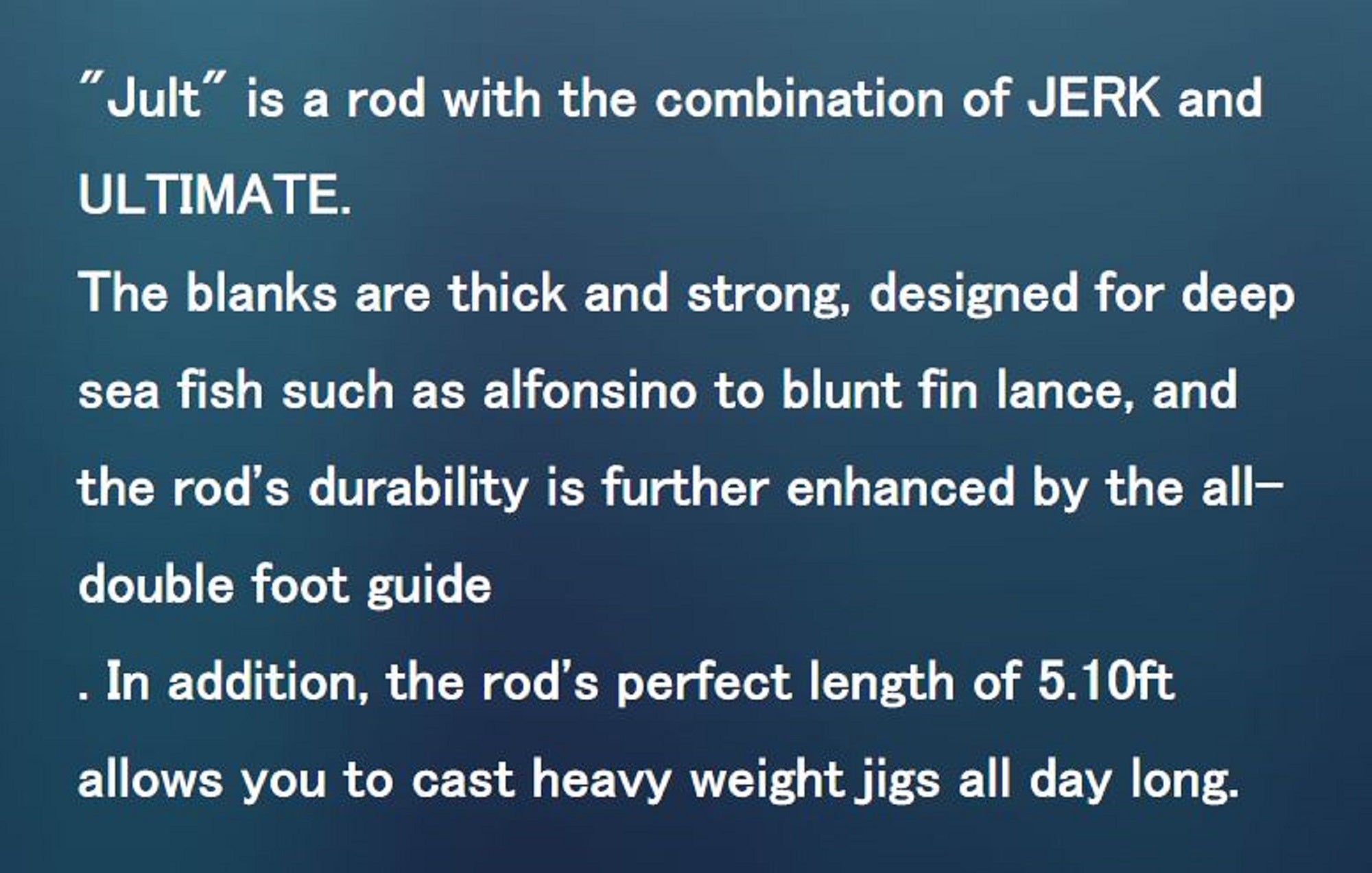 Seafloor Control Rod Baitcast Jult 510H (2464)