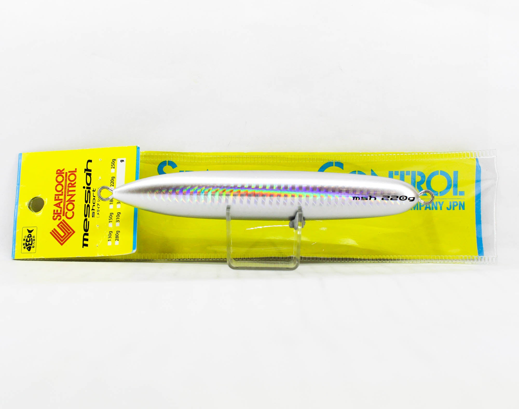 Seafloor Control Metal Jig Messiah short 220 grams Silver (3089)