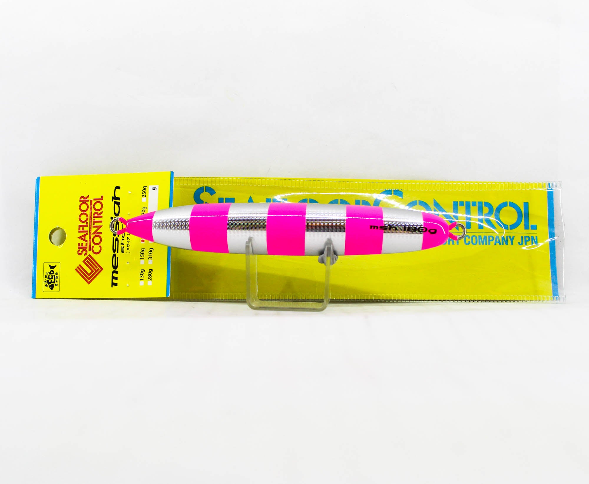 Seafloor Control Metal Jig Messiah Short 180 grams Zebra Pink GR (4801)