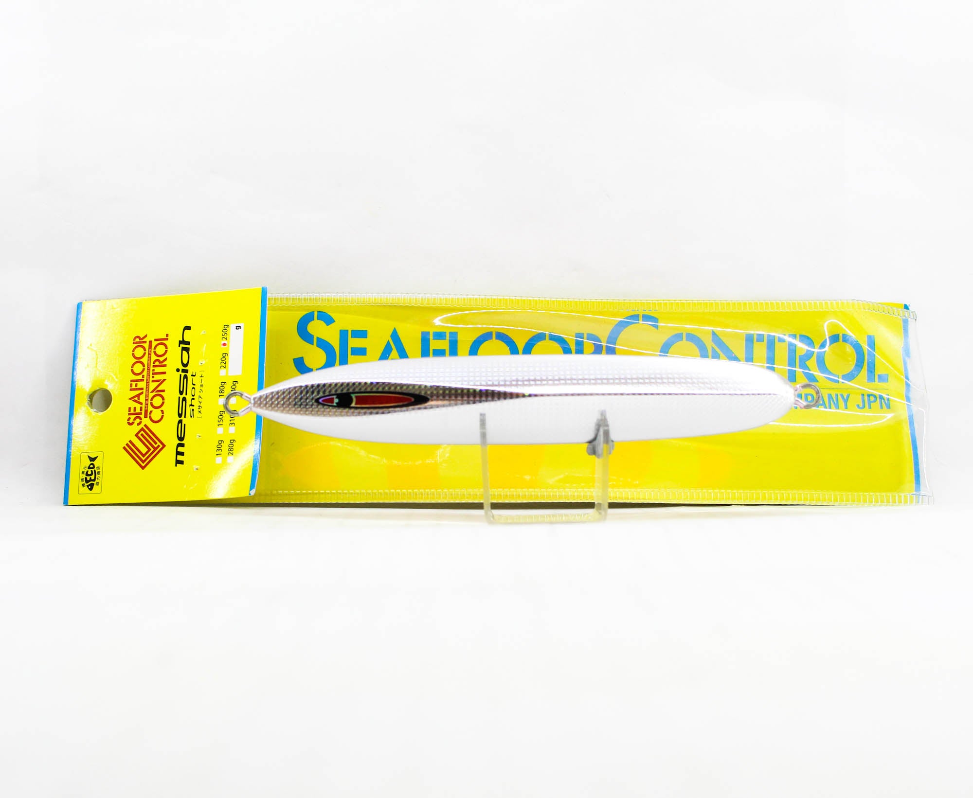 Seafloor Control Metal Jig Messiah Short 250 grams Zebra Pink GR (4825)