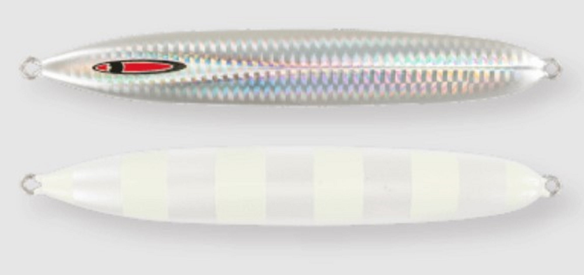 Seafloor Control Metal Jig Messiah Short 150 grams Pearl Zebra Glow (5112)