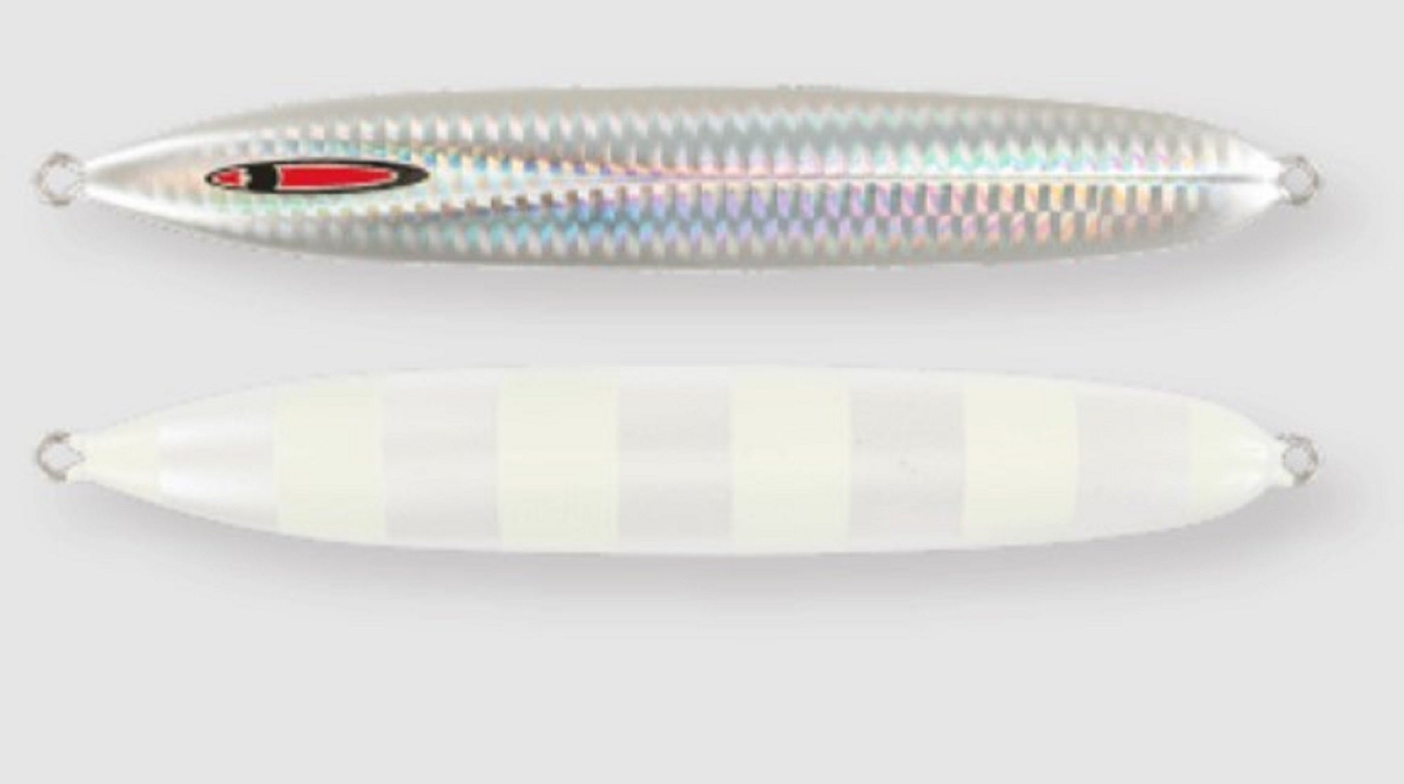 Seafloor Control Metal Jig Messiah Short 180 grams Pearl Zebra Glow (5129)