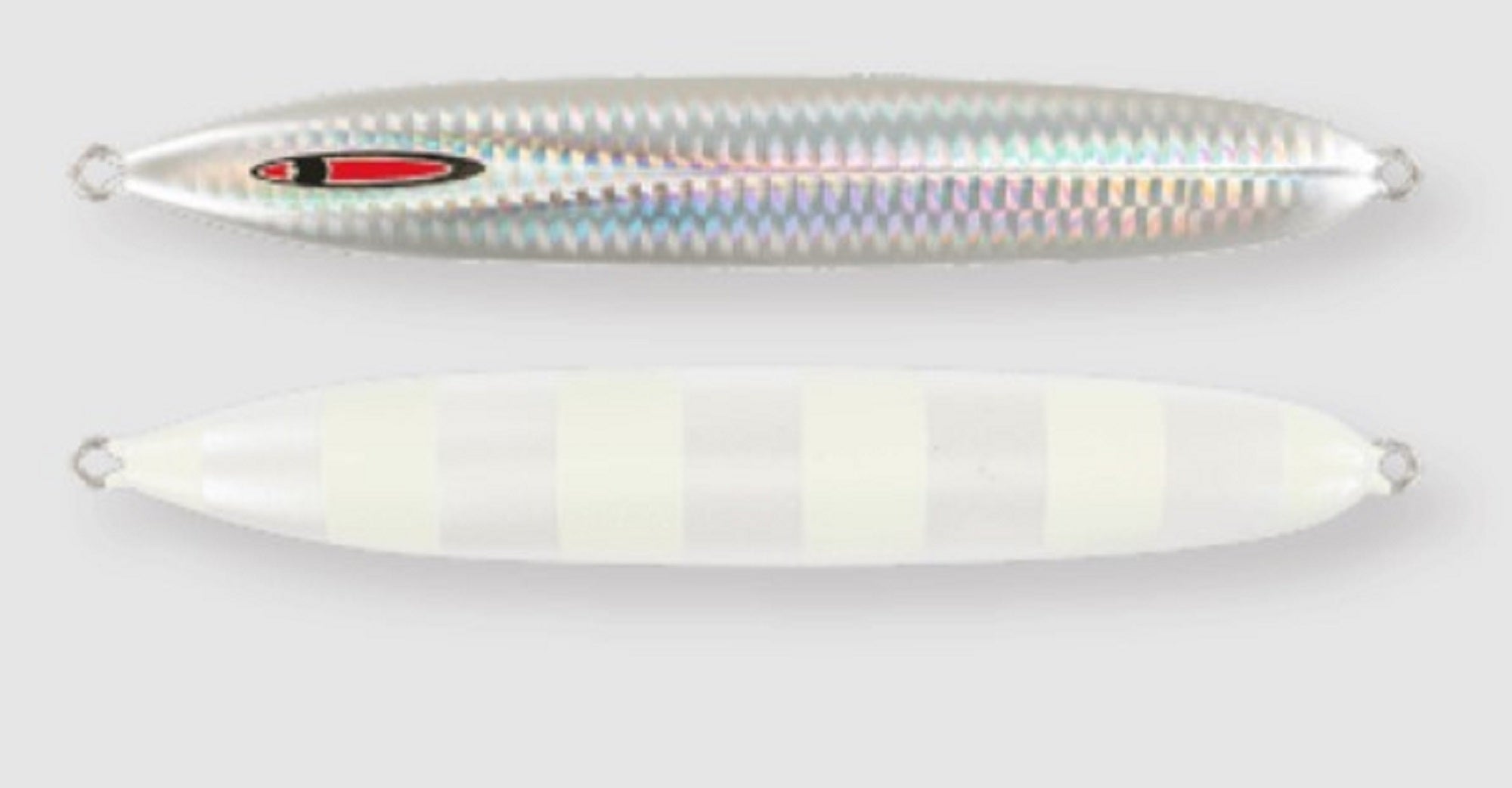 Seafloor Control Metal Jig Messiah Short 220 grams Pearl Zebra Glow (5136)