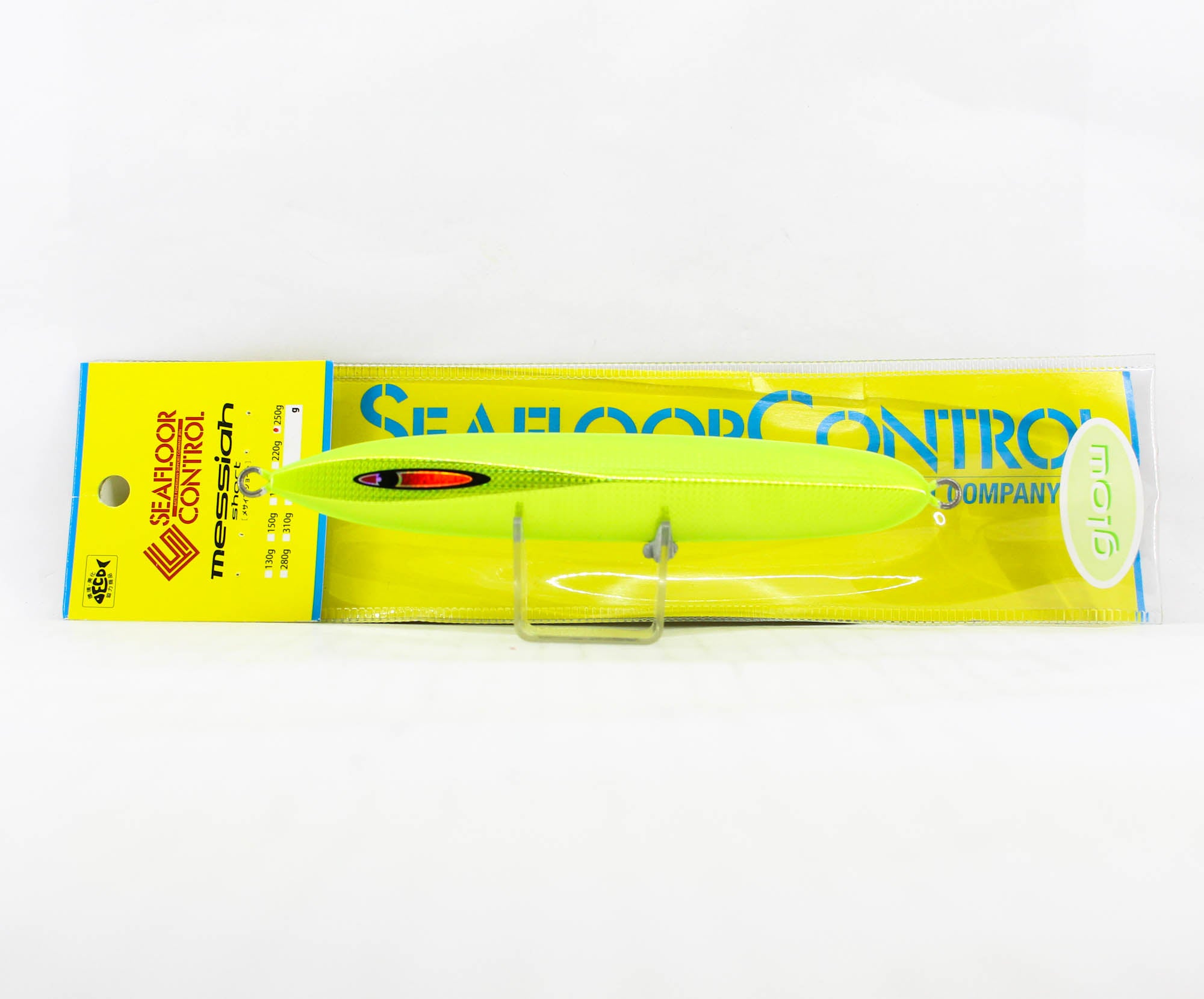 Seafloor Control Metal Jig Messiah Short 250 grams Chart Yellow ZGGR (5709)