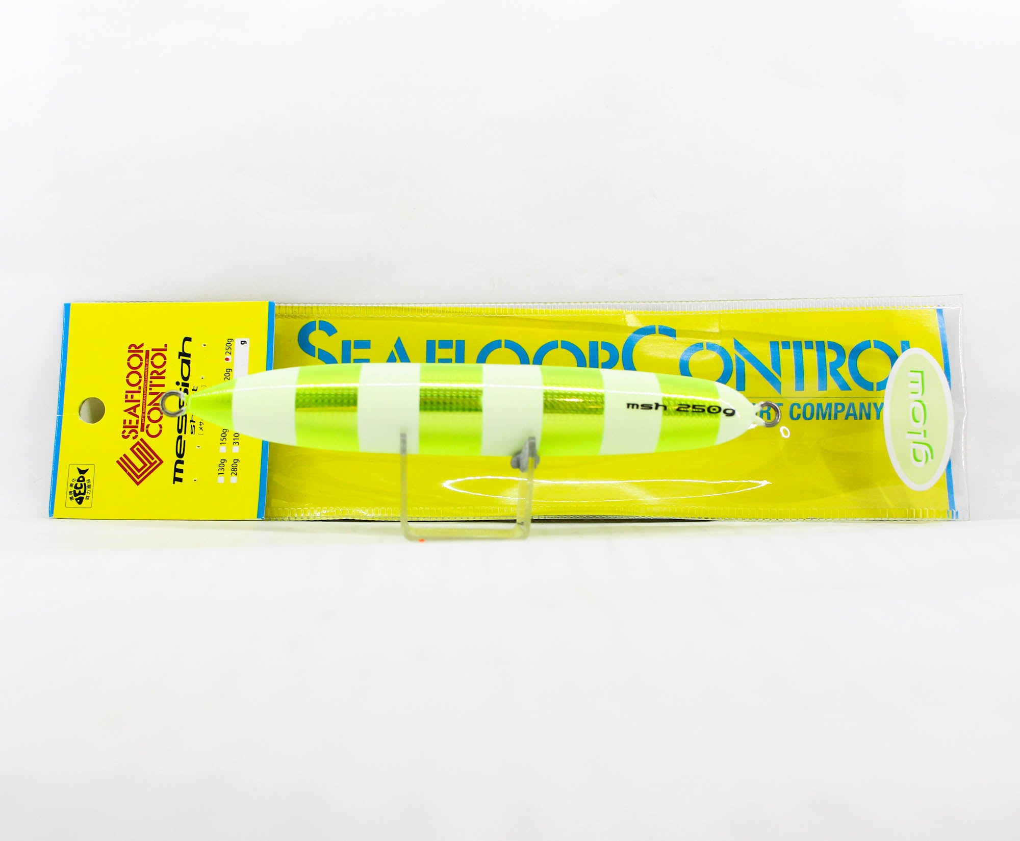 Seafloor Control Metal Jig Messiah Short 250 grams Chart Yellow ZGGR (5709)
