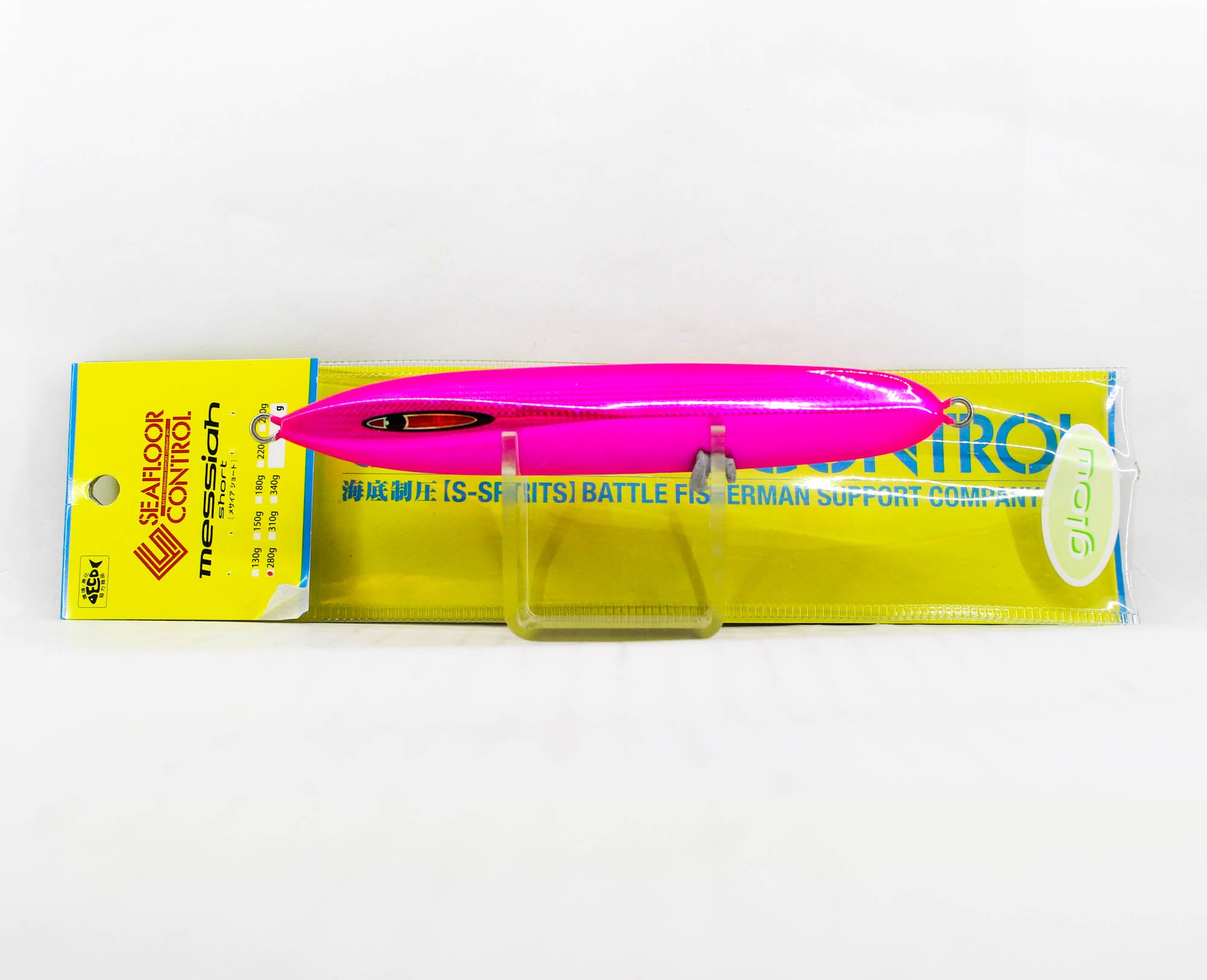 Seafloor Control Metal Jig Messiah Short 280 grams Chart Pink ZGGR (5792)