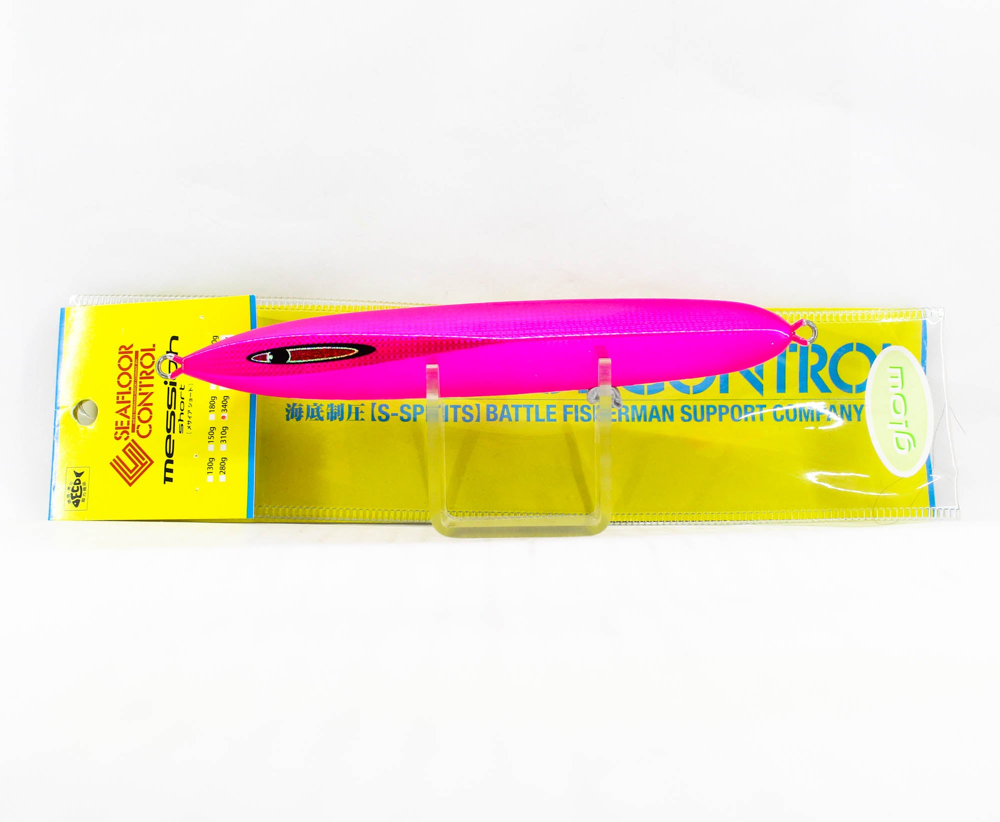 Seafloor Control Metal Jig Messiah Short 340 grams Chart Pink ZGGR (5815)