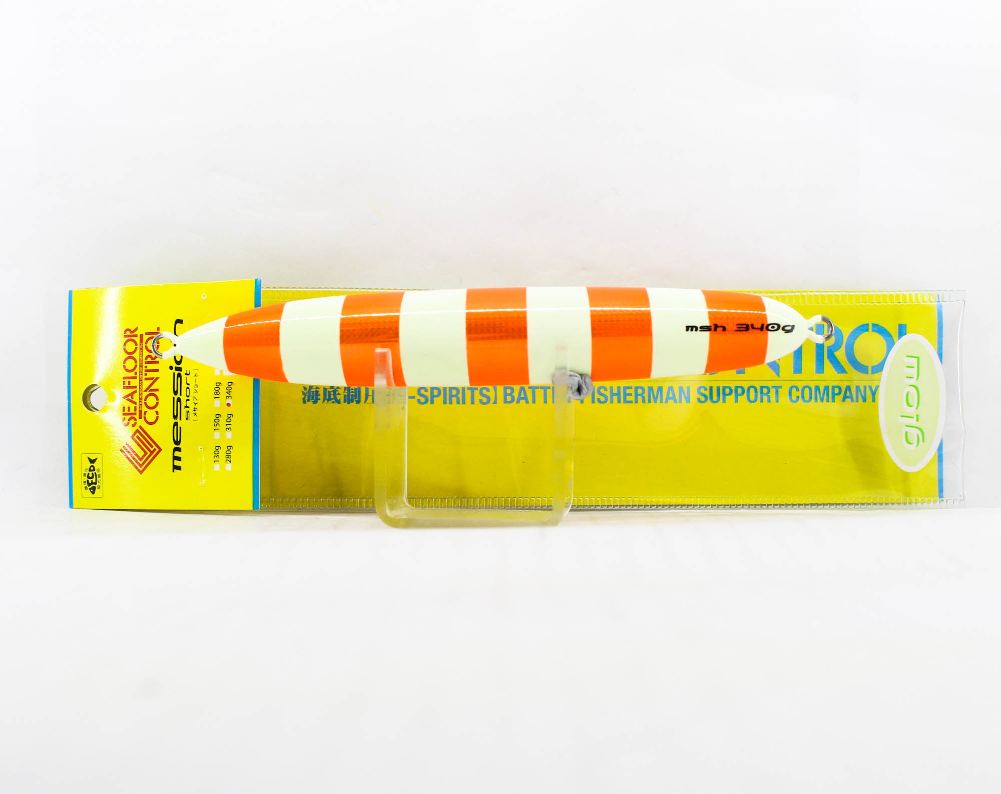 Seafloor Control Metal Jig Messiah Short 340 grams Chart Orange ZGGR (5891)
