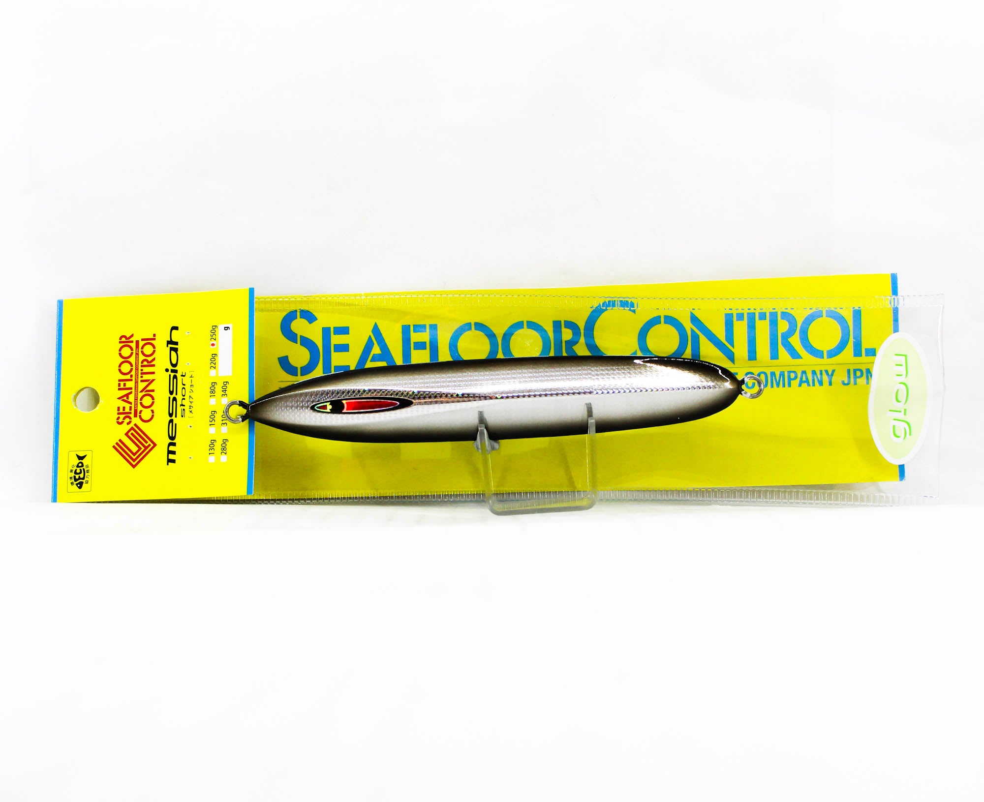 Seafloor Control Metal Jig Messiah Short 250 grams Silver Black ZGGR (5945)