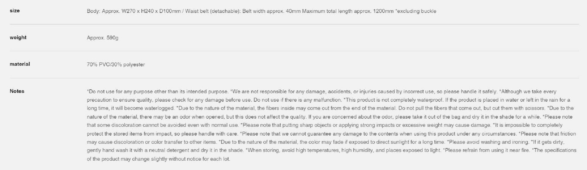 Dress Holding Shield Bag Water proof Bag 270 x 240 x 100mm (5505)