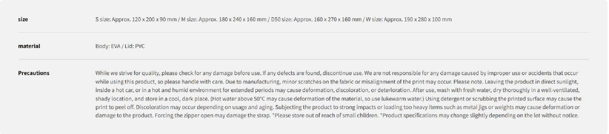 Dress Tackle Box Folding Tackle Box Multi Size M 180 x 240 x 160mm (7301)