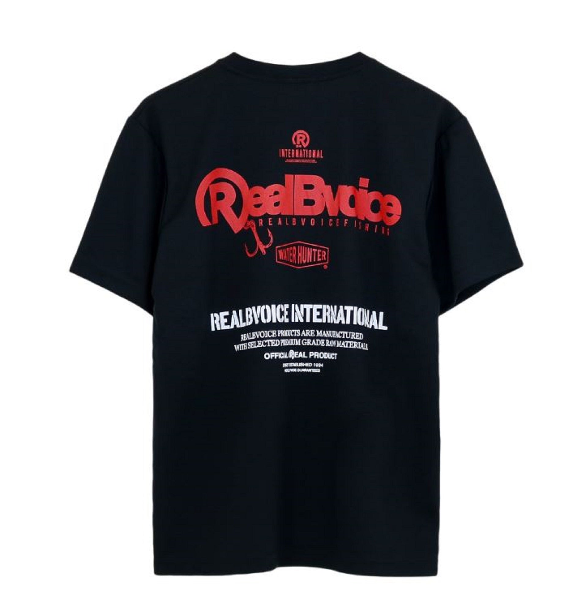 Real B Voice FH-006 T-Shirt Dry Short Sleeve Fishing Size L Black (2049)