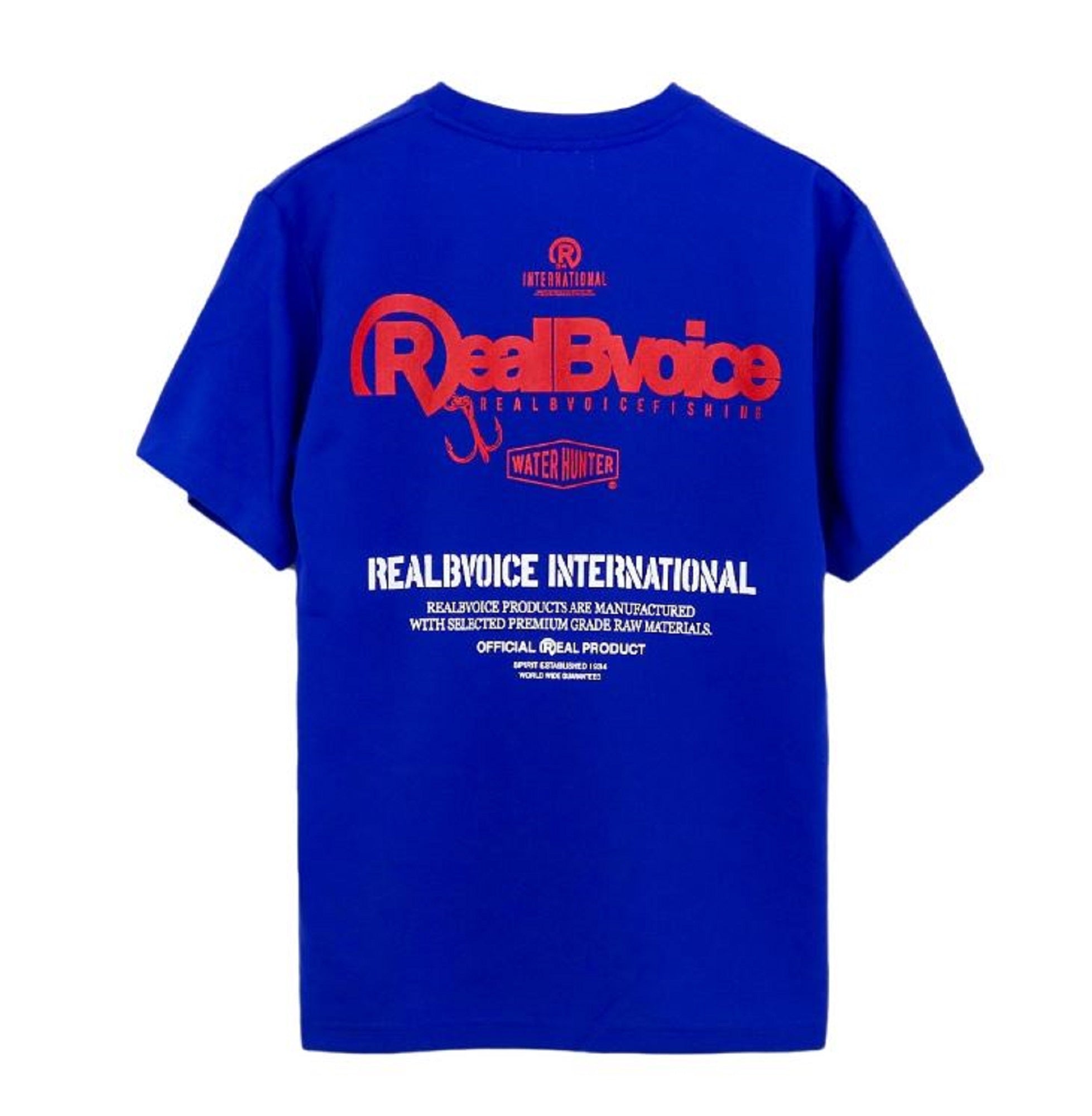 Real B Voice FH-006 T-Shirt Dry Short Sleeve Fishing Size L Blue (2162)