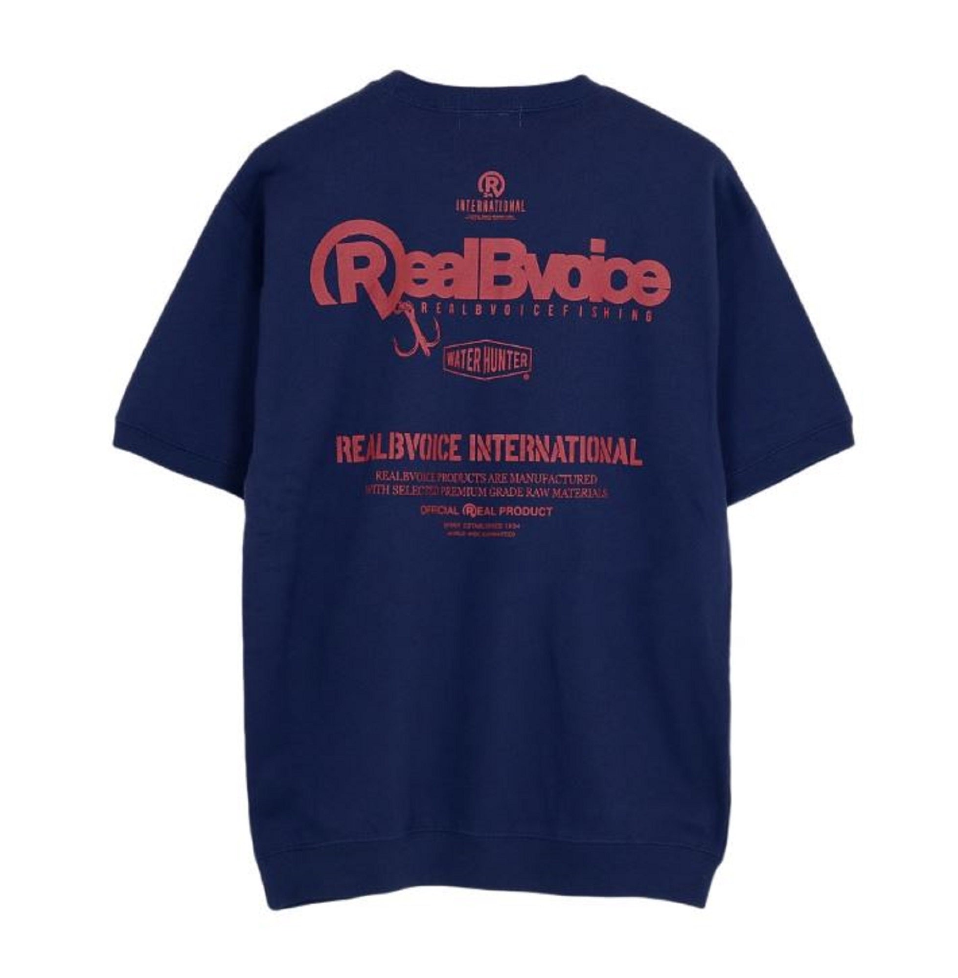 Real B Voice FH-015 Sweat Shirt Short Sleeve RBV Size L Indigo (3749)